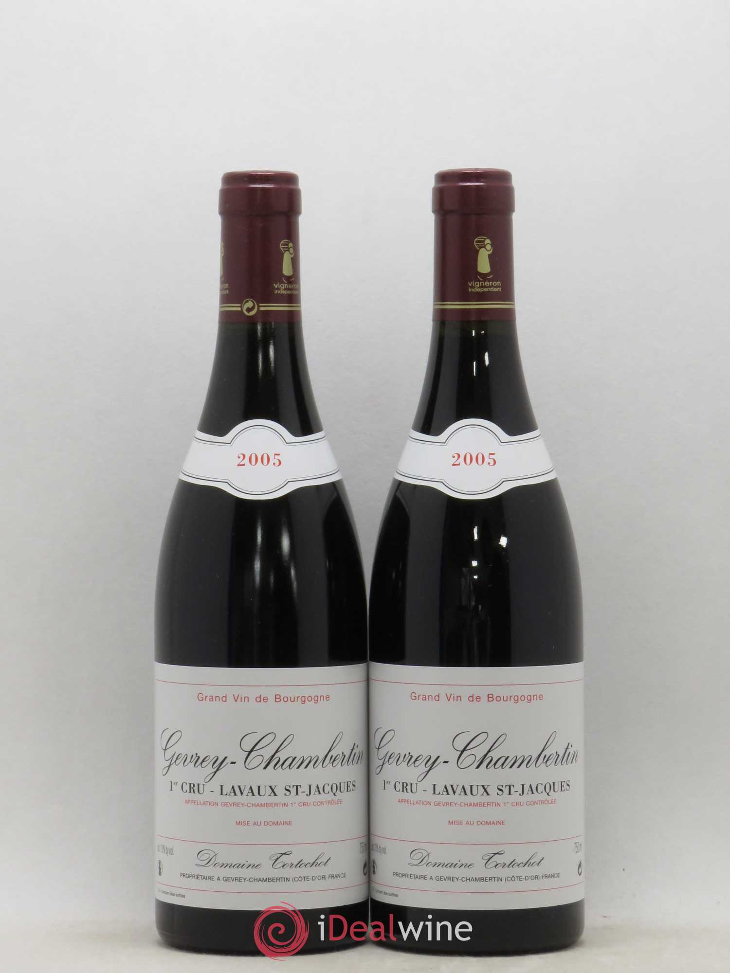 Gevrey-Chambertin 1er Cru Lavaux Saint Jacques Tortochot (Domaine) 2005 - Lot de 2 bouteilles - 0
