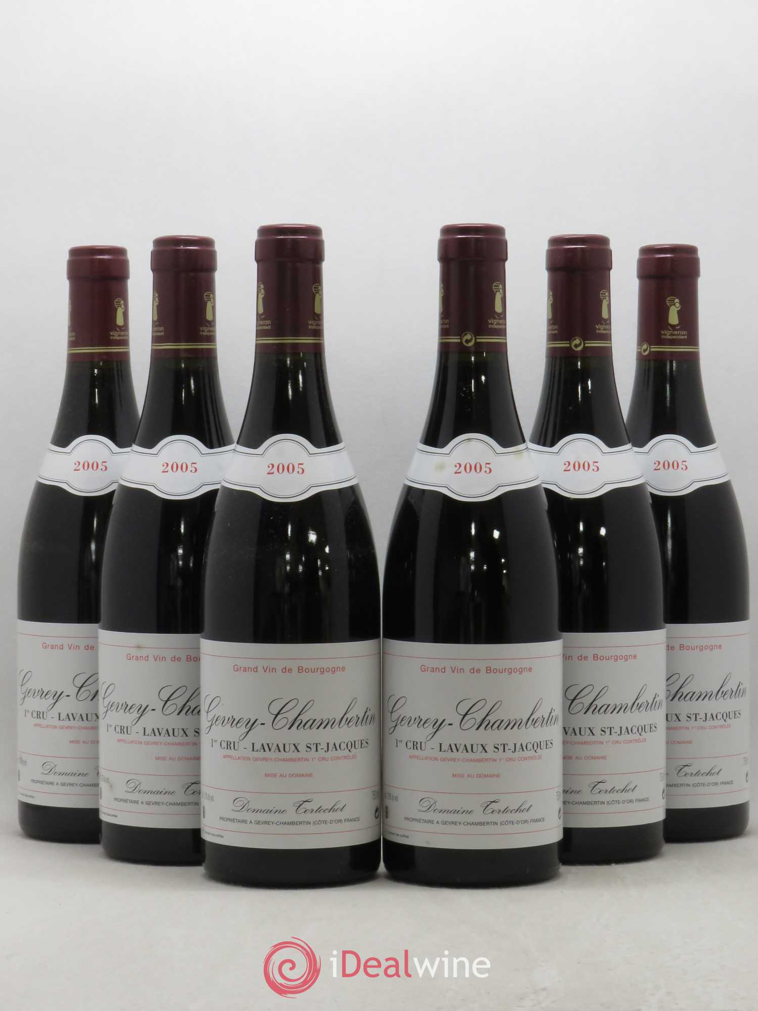 Gevrey-Chambertin 1er Cru Lavaux Saint Jacques Tortochot (Domaine) 2005 - Lot de 6 bouteilles - 0
