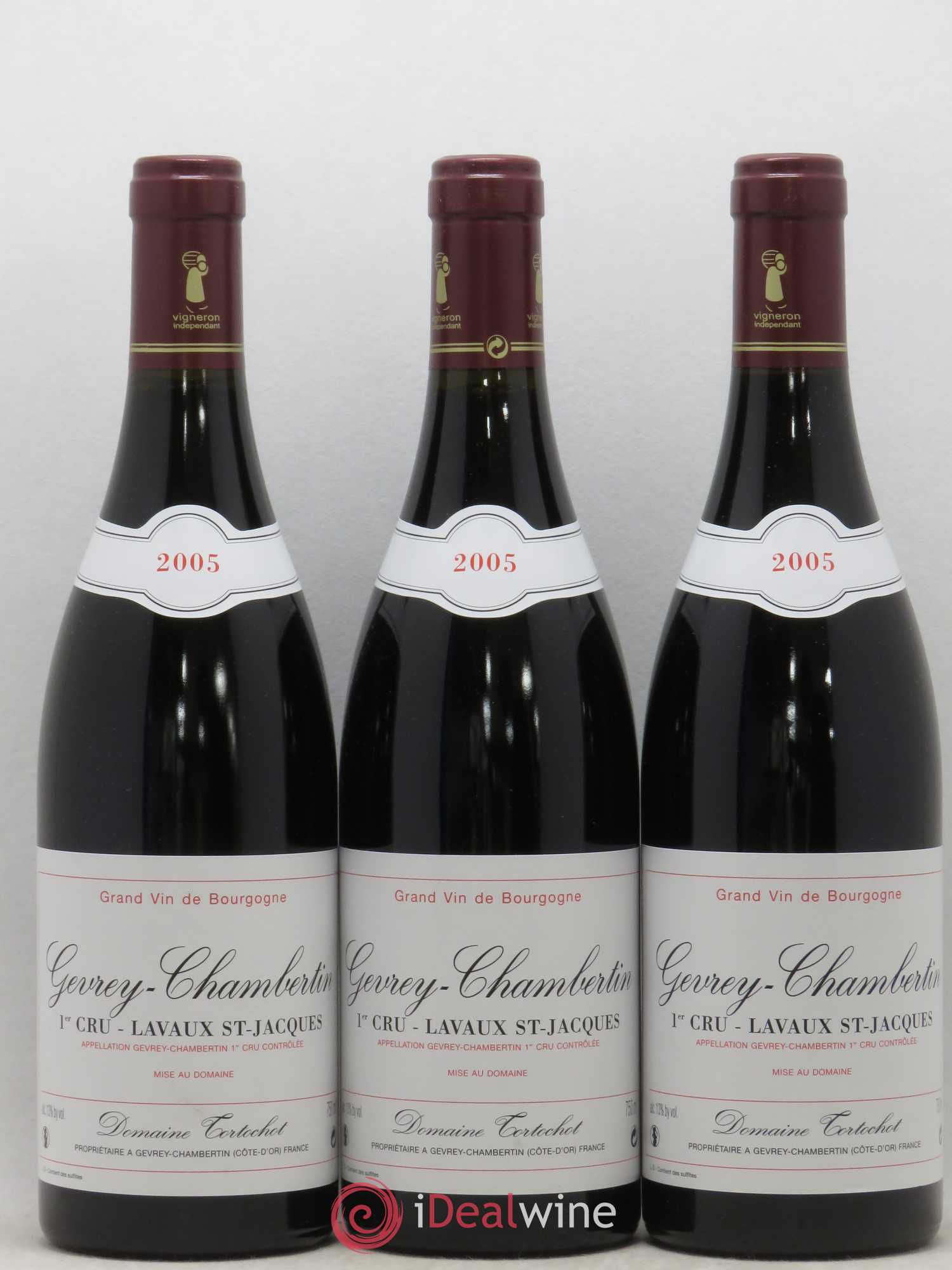 Gevrey-Chambertin 1er Cru Lavaux Saint Jacques Tortochot (Domaine) 2005 - Lot de 6 bouteilles - 2
