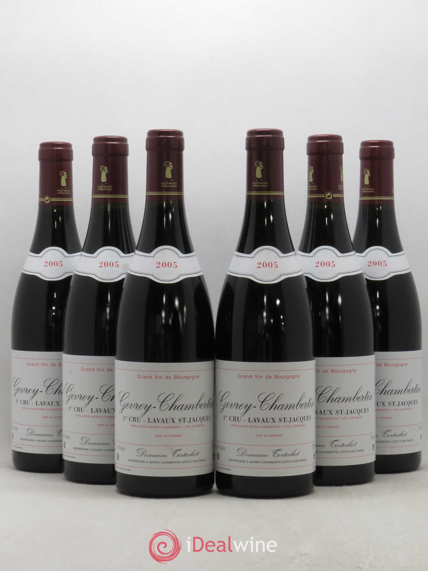 Gevrey-Chambertin 1er Cru Lavaux Saint Jacques Tortochot (Domaine) 2005 - Lot de 6 bouteilles - 0
