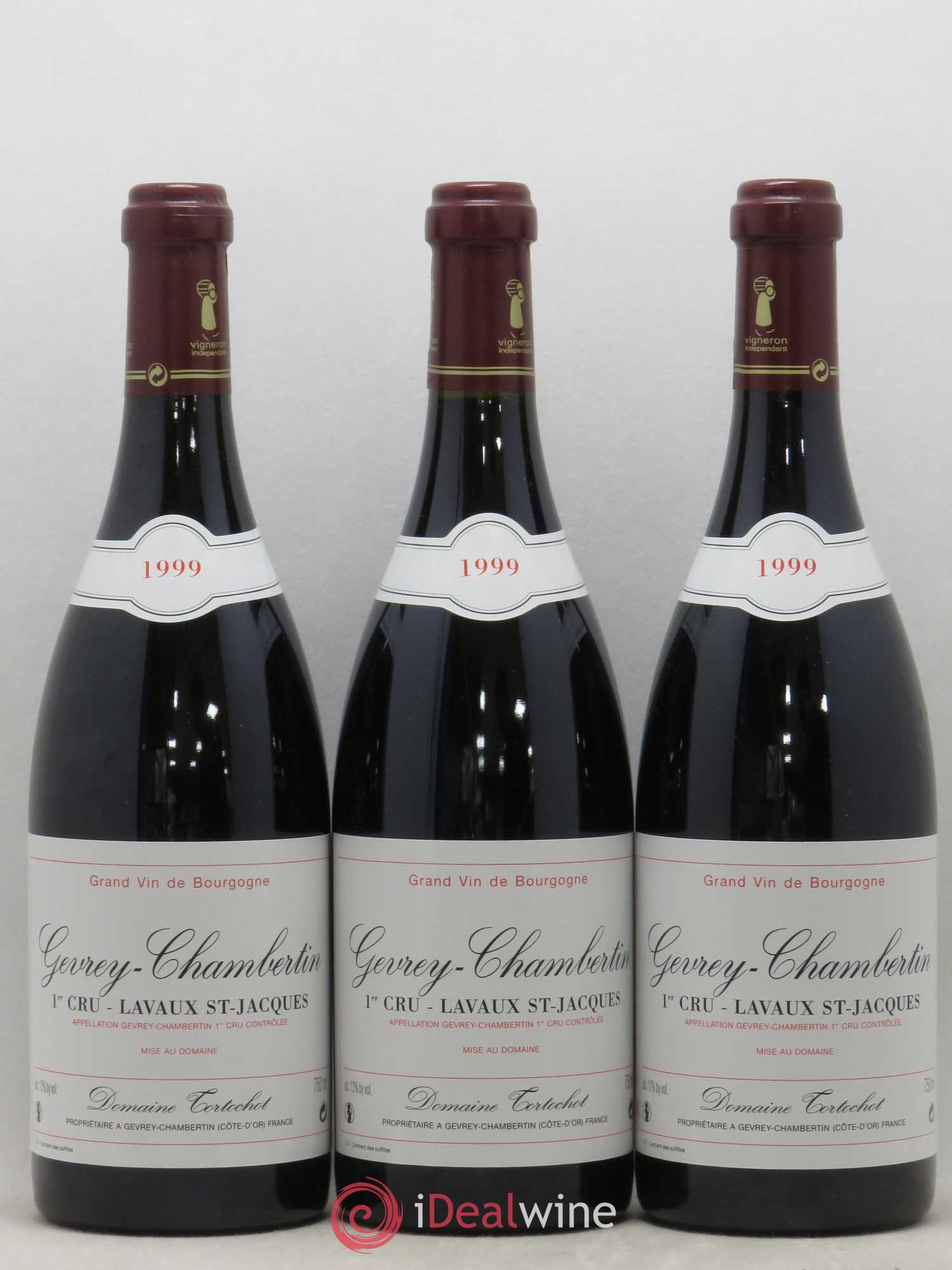 Gevrey-Chambertin 1er Cru Lavaux Saint Jacques Tortochot (Domaine) 1999 - Lot de 6 bouteilles - 2
