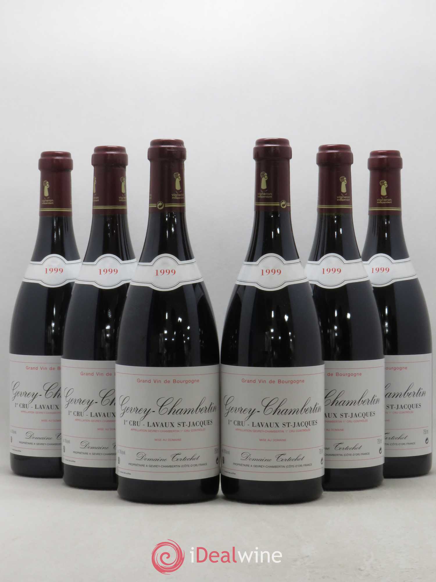 Gevrey-Chambertin 1er Cru Lavaux Saint Jacques Tortochot (Domaine) 1999 - Lot de 6 bouteilles - 0