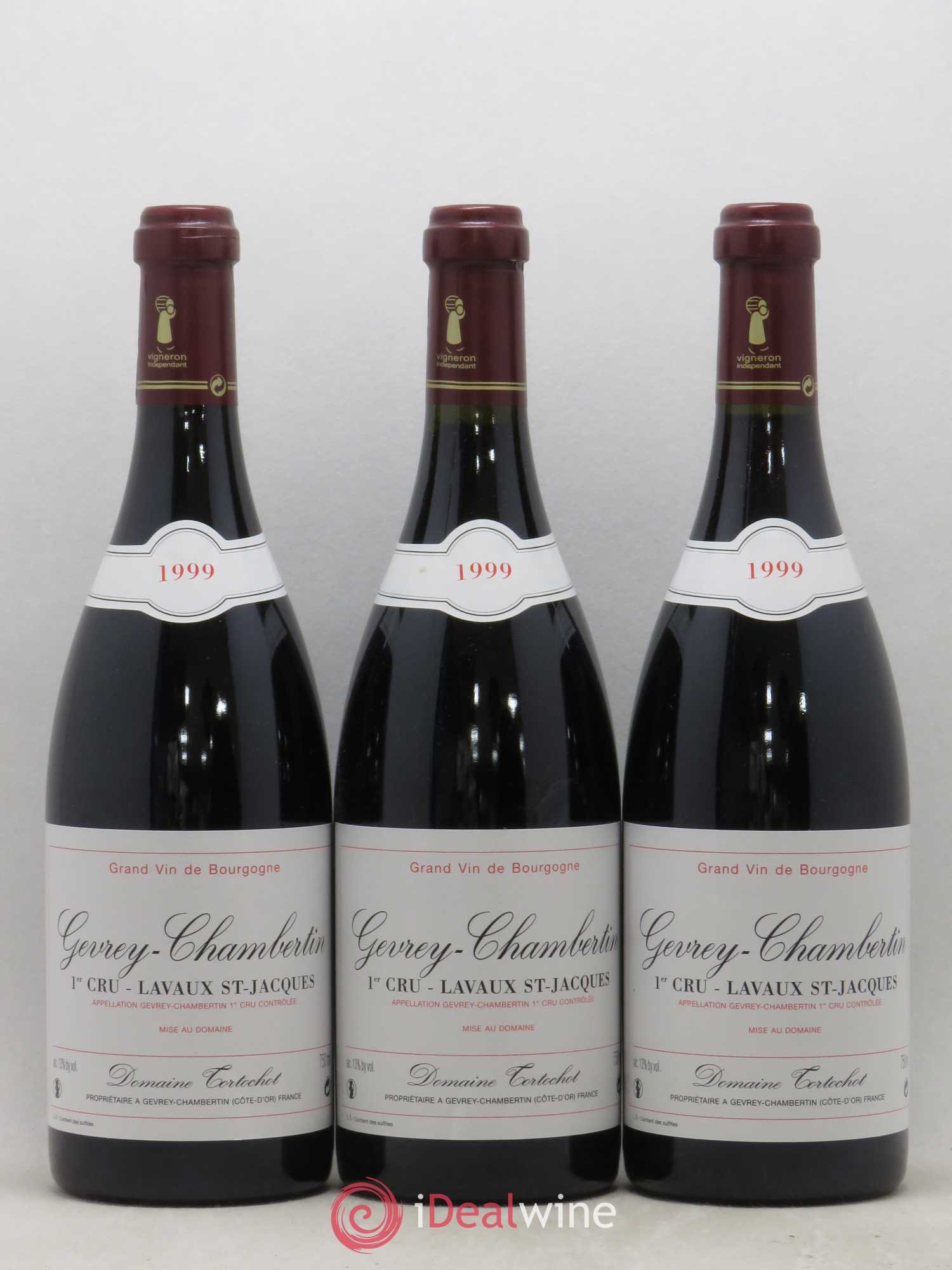 Gevrey-Chambertin 1er Cru Lavaux Saint Jacques Tortochot (Domaine) 1999 - Lot de 6 bouteilles - 2