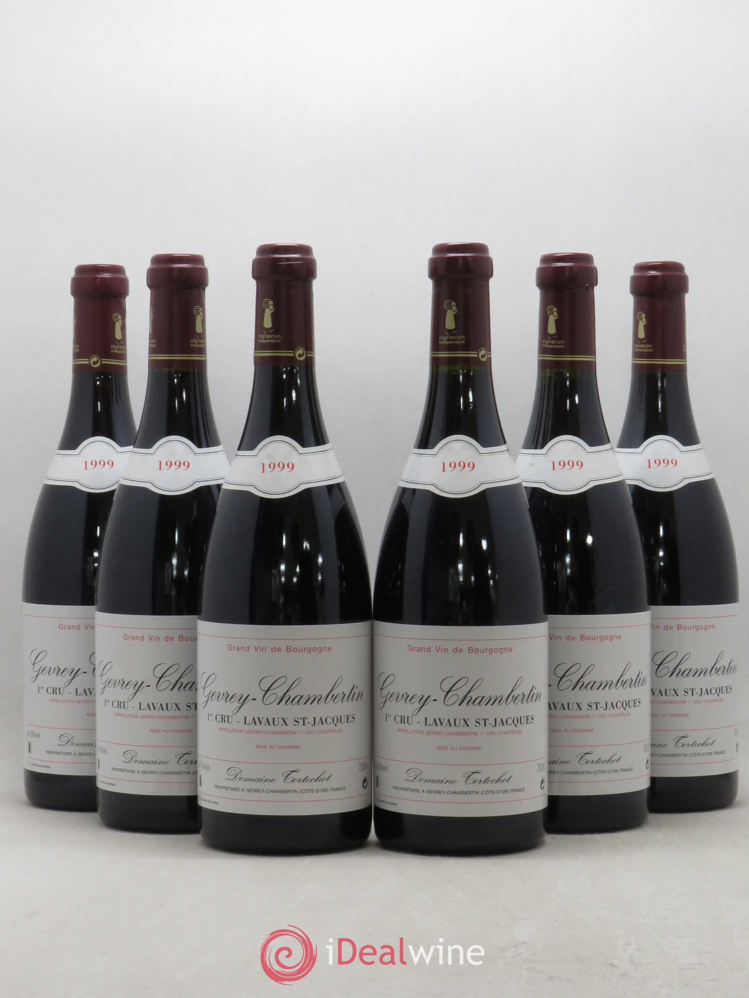 Gevrey-Chambertin 1er Cru Lavaux Saint Jacques Tortochot (Domaine) 1999 - Lot de 6 bouteilles - 0