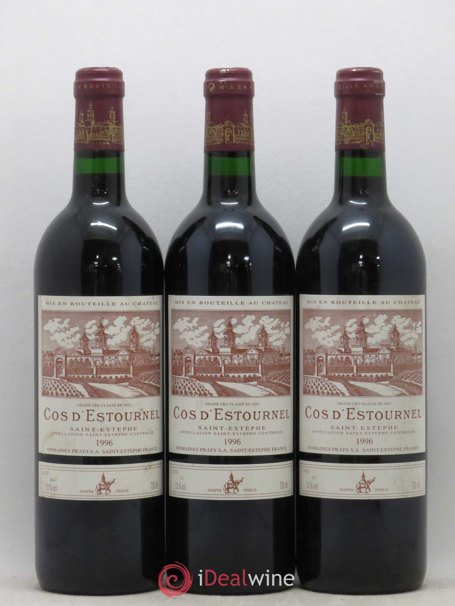 Cos d'Estournel 2ème Grand Cru Classé 1996 - Lot de 6 bouteilles - 1