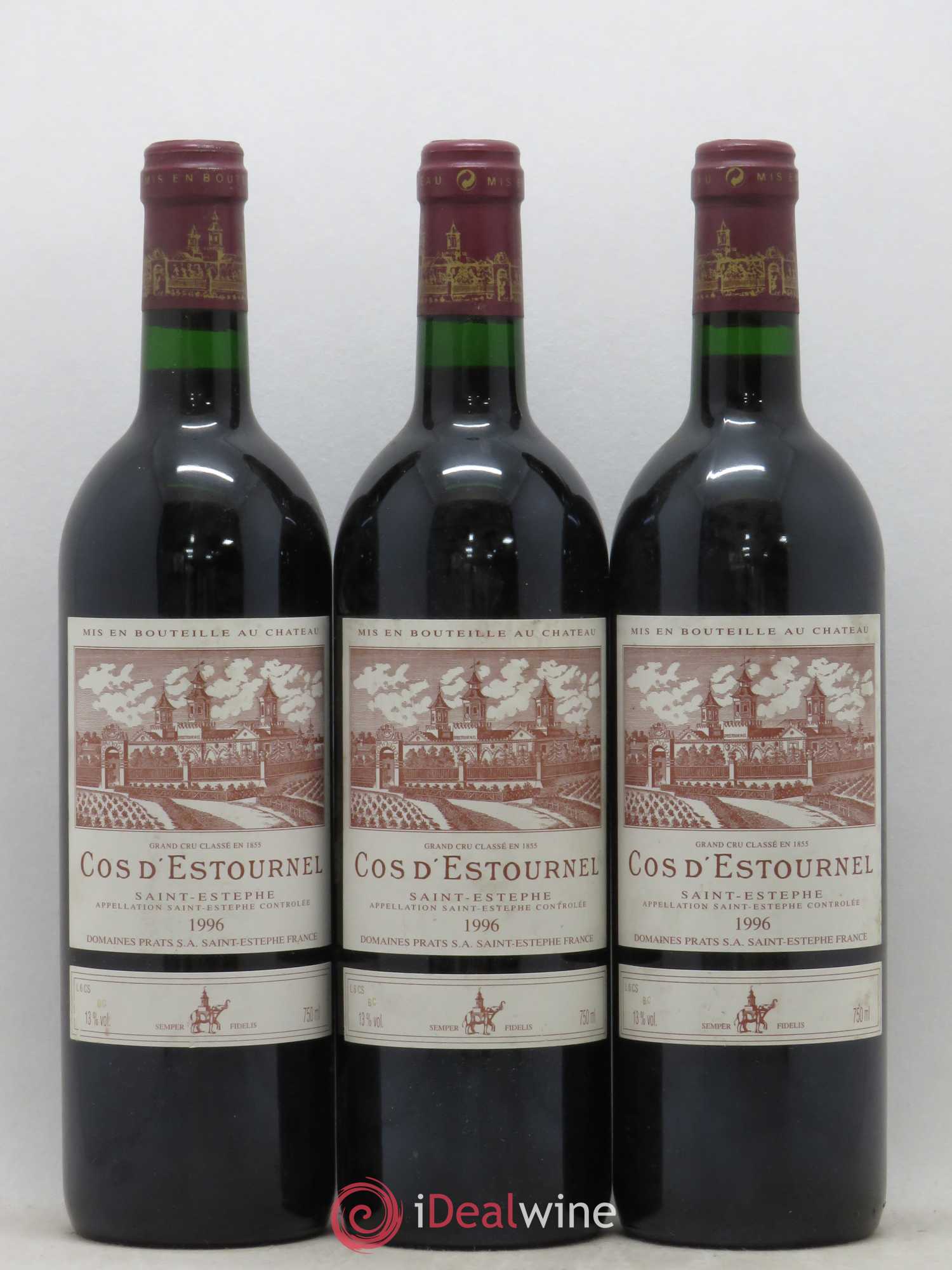 Cos d'Estournel 2ème Grand Cru Classé 1996 - Lot de 6 bouteilles - 2