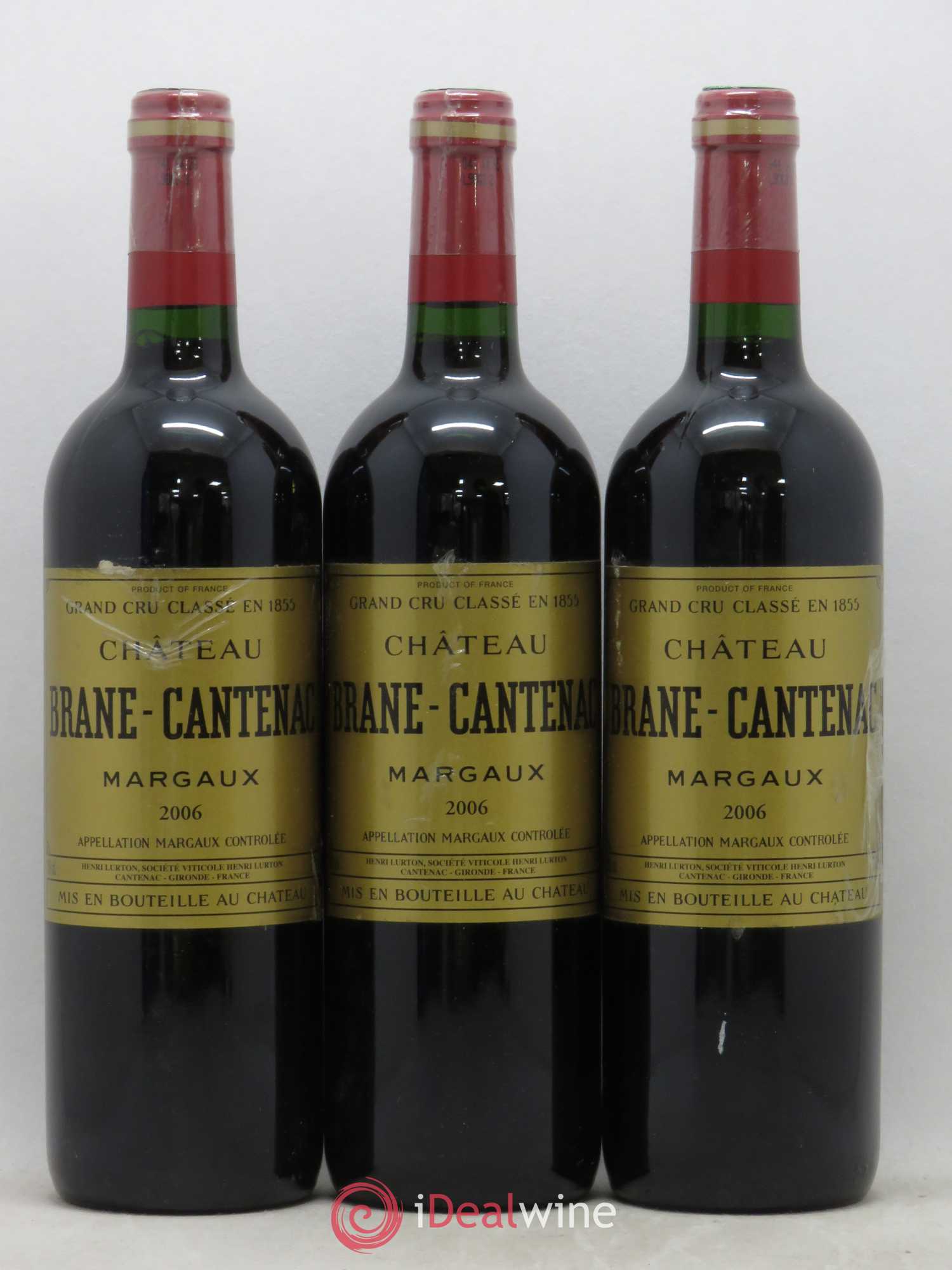 Château Brane Cantenac 2ème Grand Cru Classé 2006 - Lot de 6 bouteilles - 1