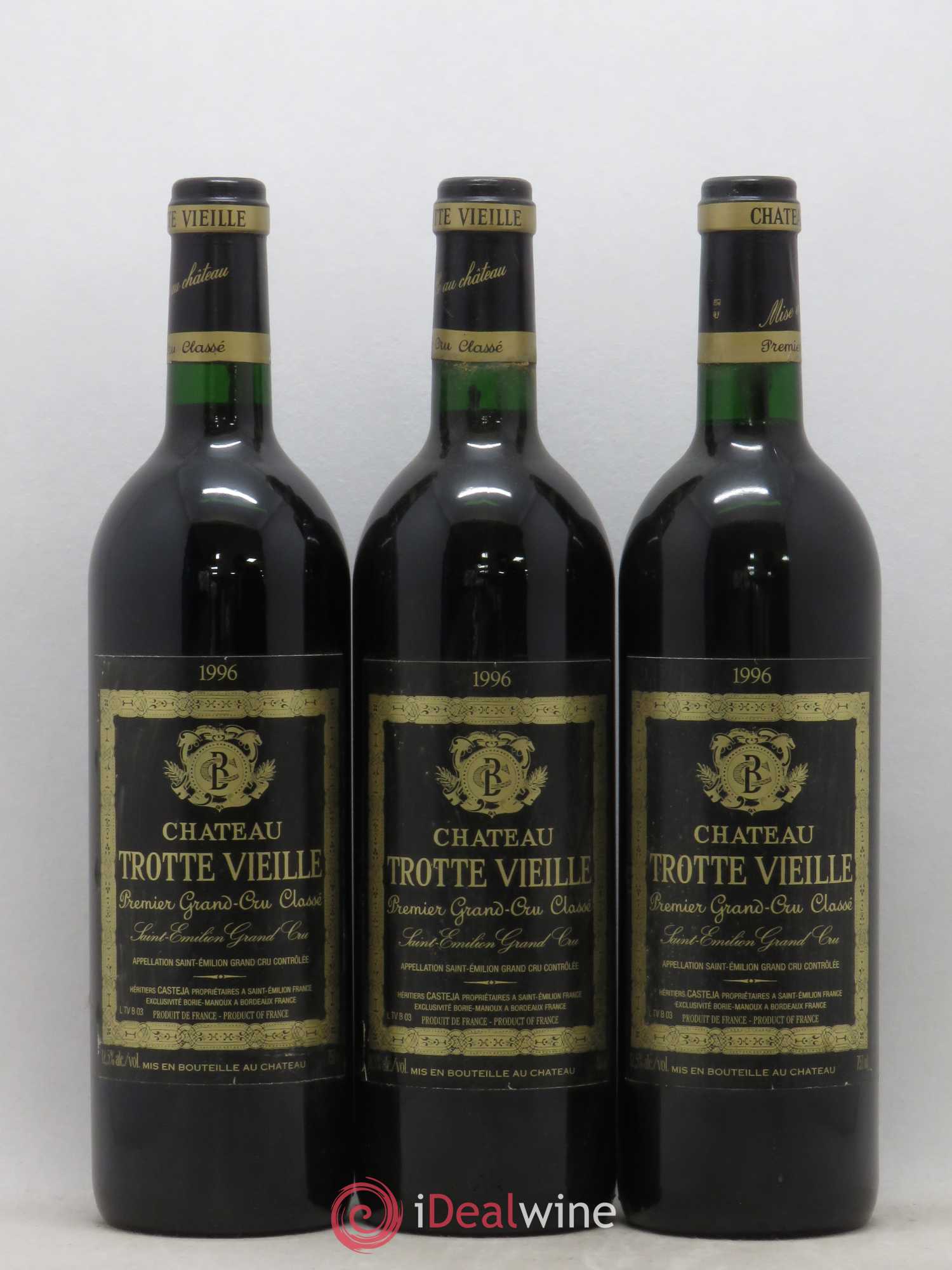 Château Trotte Vieille 1er Grand Cru Classé B 1996 - Lot de 12 bouteilles - 2