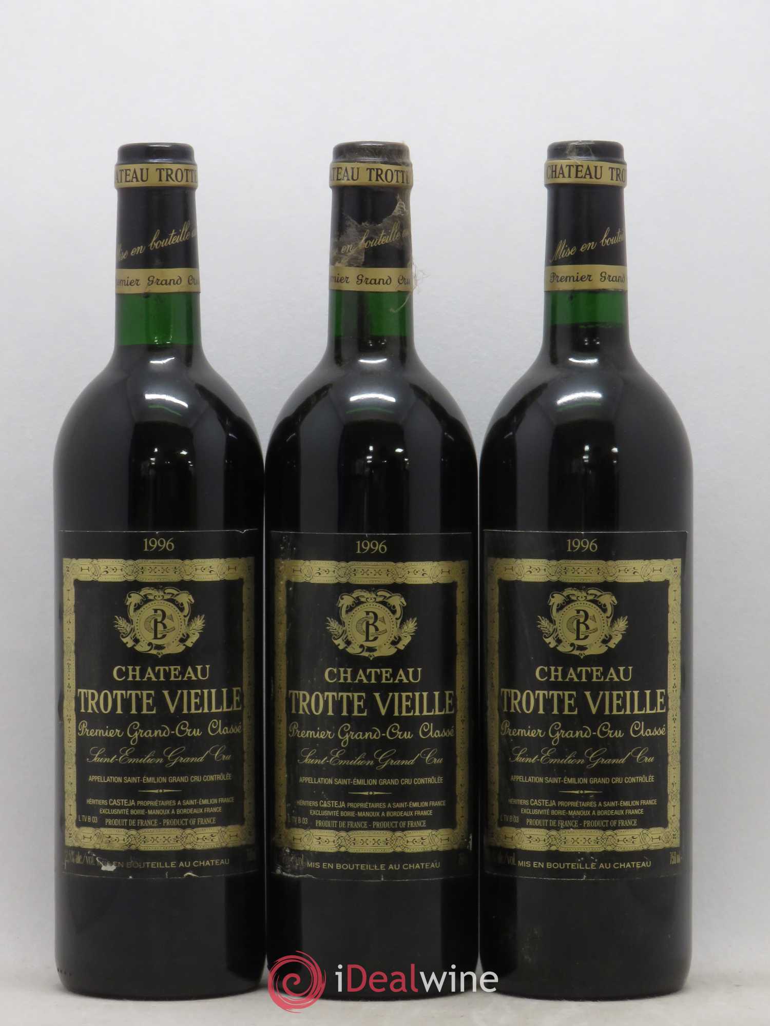 Château Trotte Vieille 1er Grand Cru Classé B 1996 - Lot de 12 bouteilles - 3