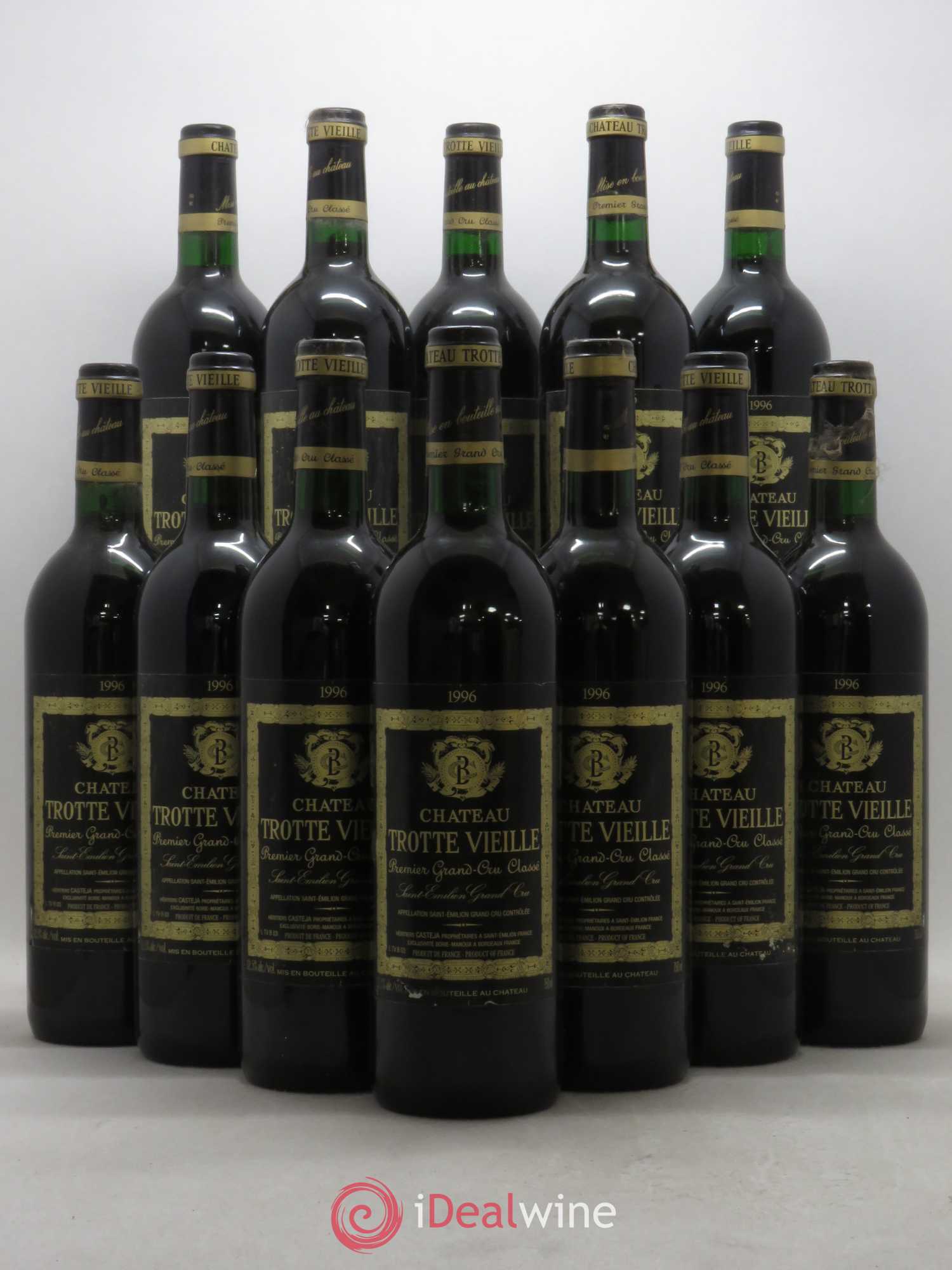 Château Trotte Vieille 1er Grand Cru Classé B 1996 - Lot de 12 bouteilles - 0