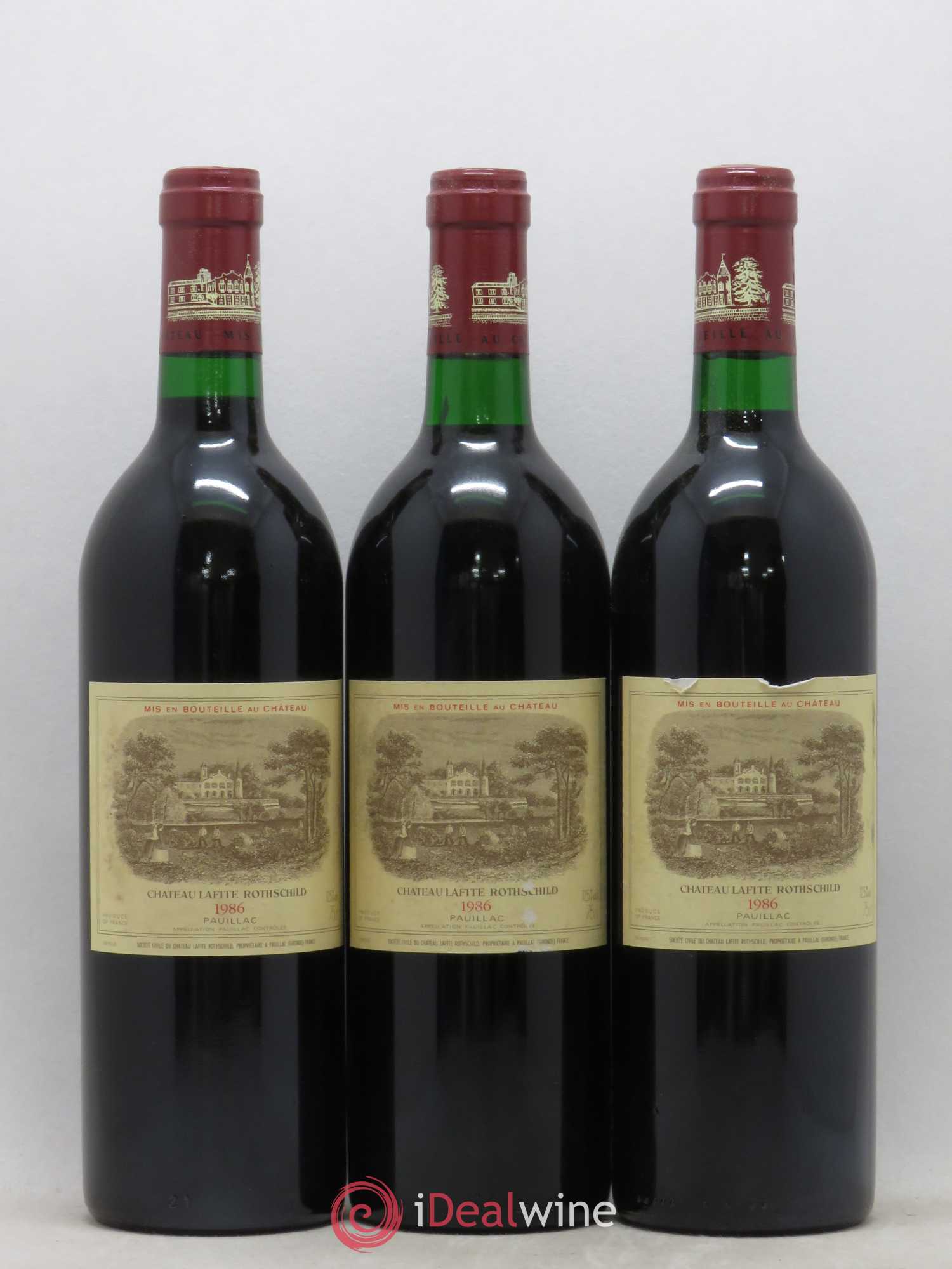 Château Lafite Rothschild 1er Grand Cru Classé 1986 - Lot de 12 bouteilles - 3