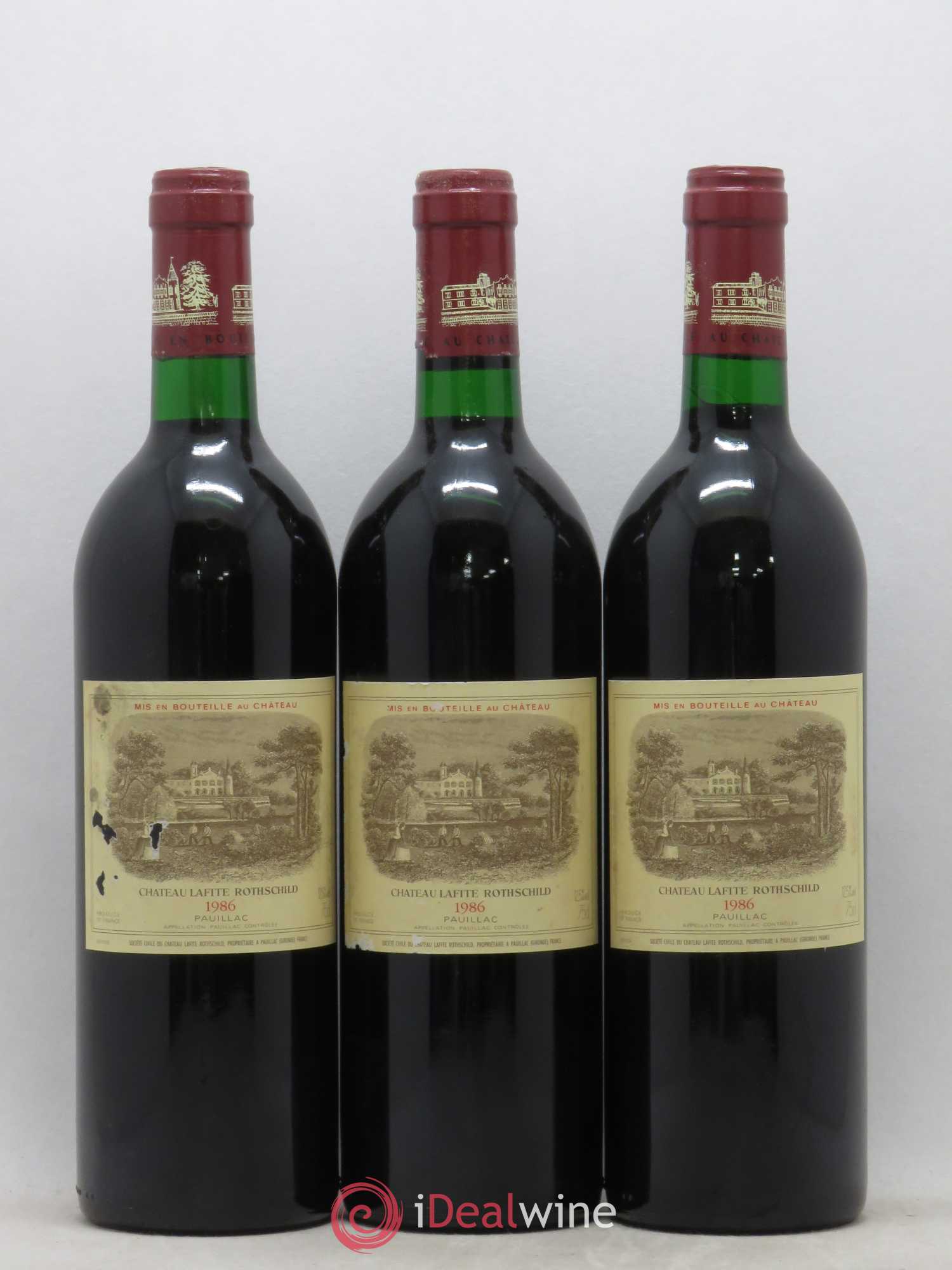 Château Lafite Rothschild 1er Grand Cru Classé 1986 - Lot de 12 bouteilles - 4