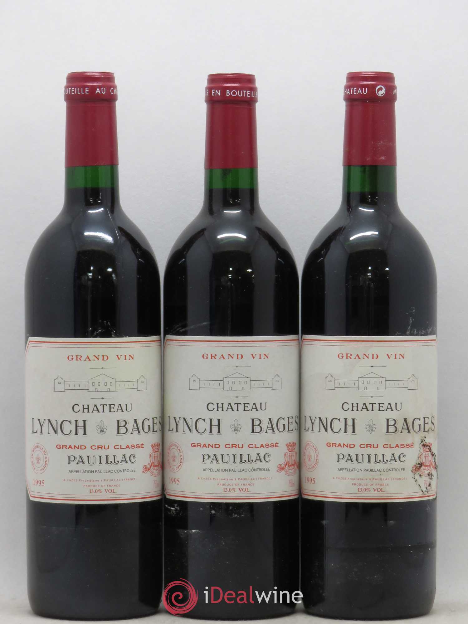 Château Lynch Bages 5ème Grand Cru Classé 1995 - Lot de 6 bouteilles - 1
