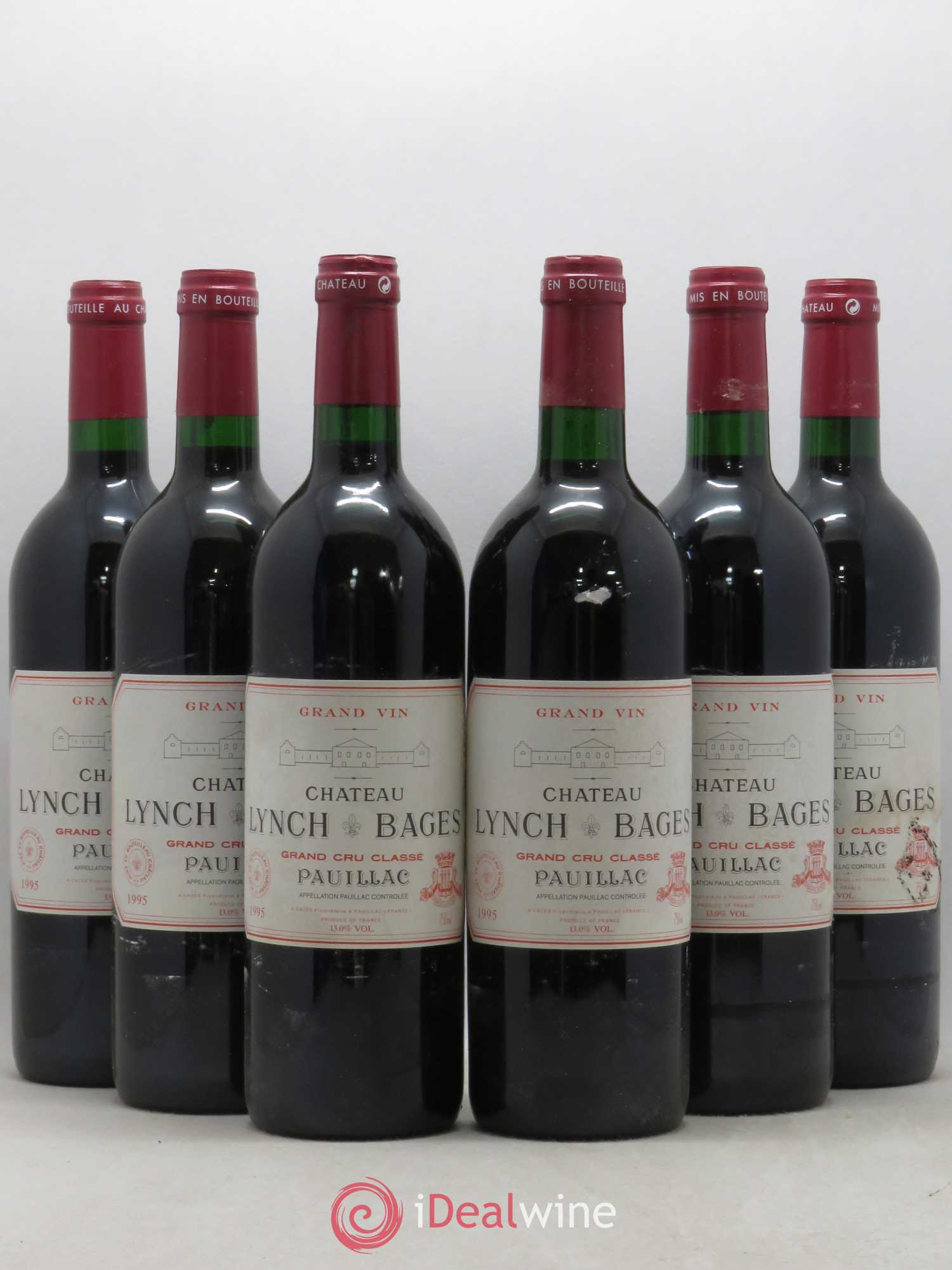 Château Lynch Bages 5ème Grand Cru Classé 1995 - Lot de 6 bouteilles - 0