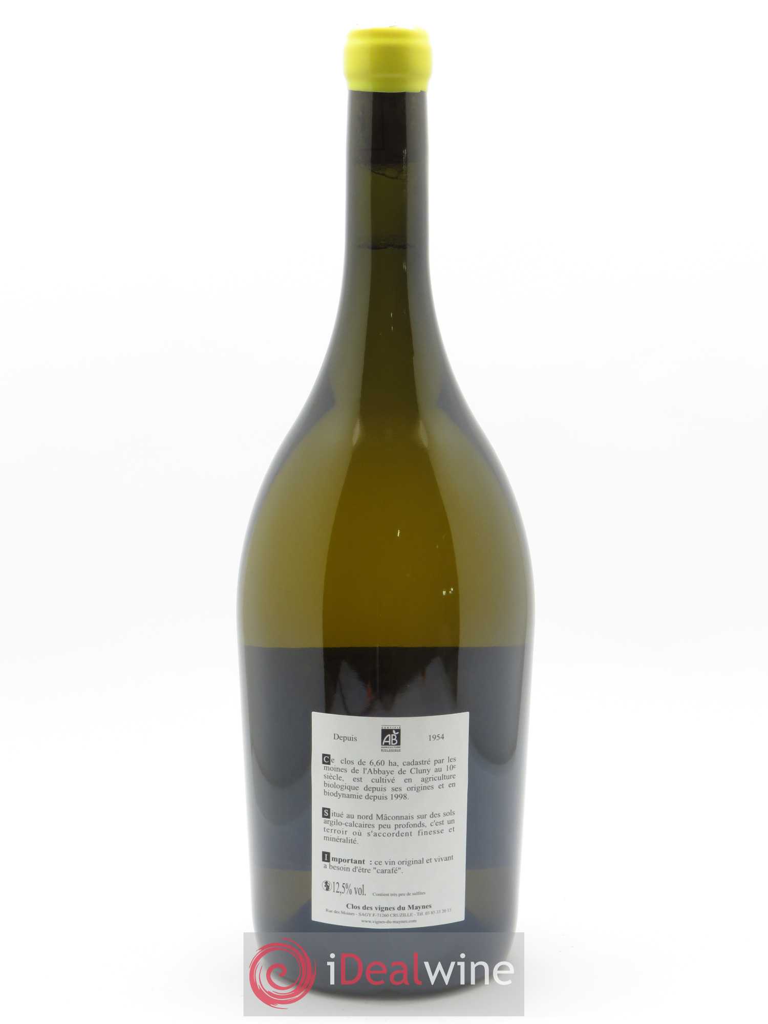 Mâcon-Cruzille Aragonite Les Vignes du Maynes 2018 - Lot de 1 magnum - 1