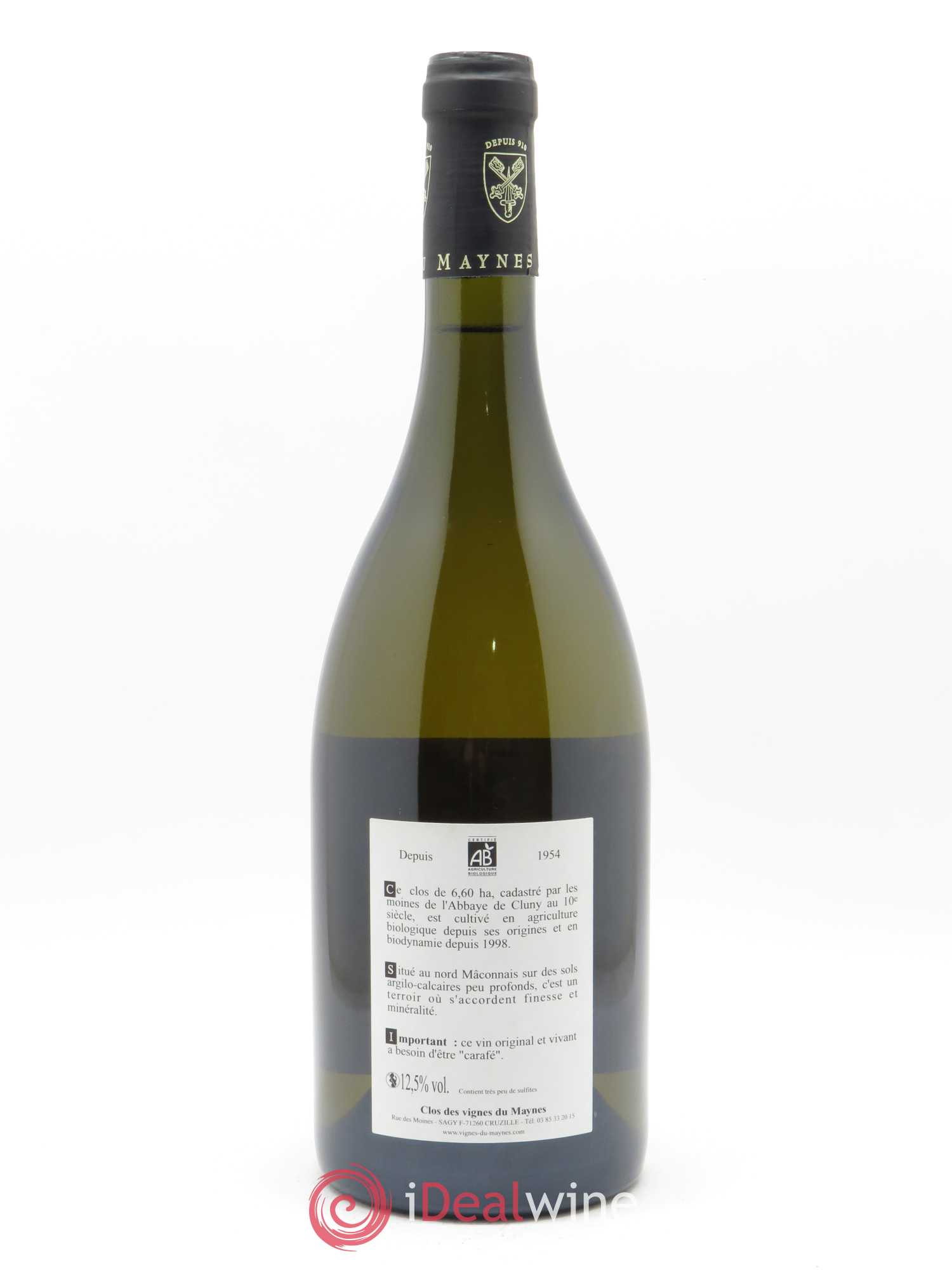 Mâcon Cruzille Aragonite Les Vignes du Maynes 2018 - Lot de 1 bouteille - 1