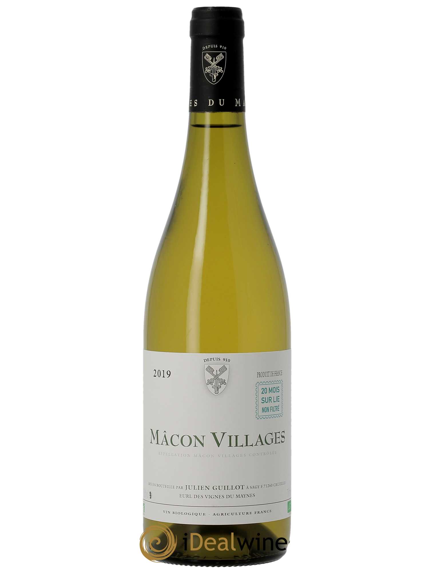 Mâcon-Villages 20 mois sur lie Les Vignes du Maynes 2019 - Lot de 1 bouteille - 0
