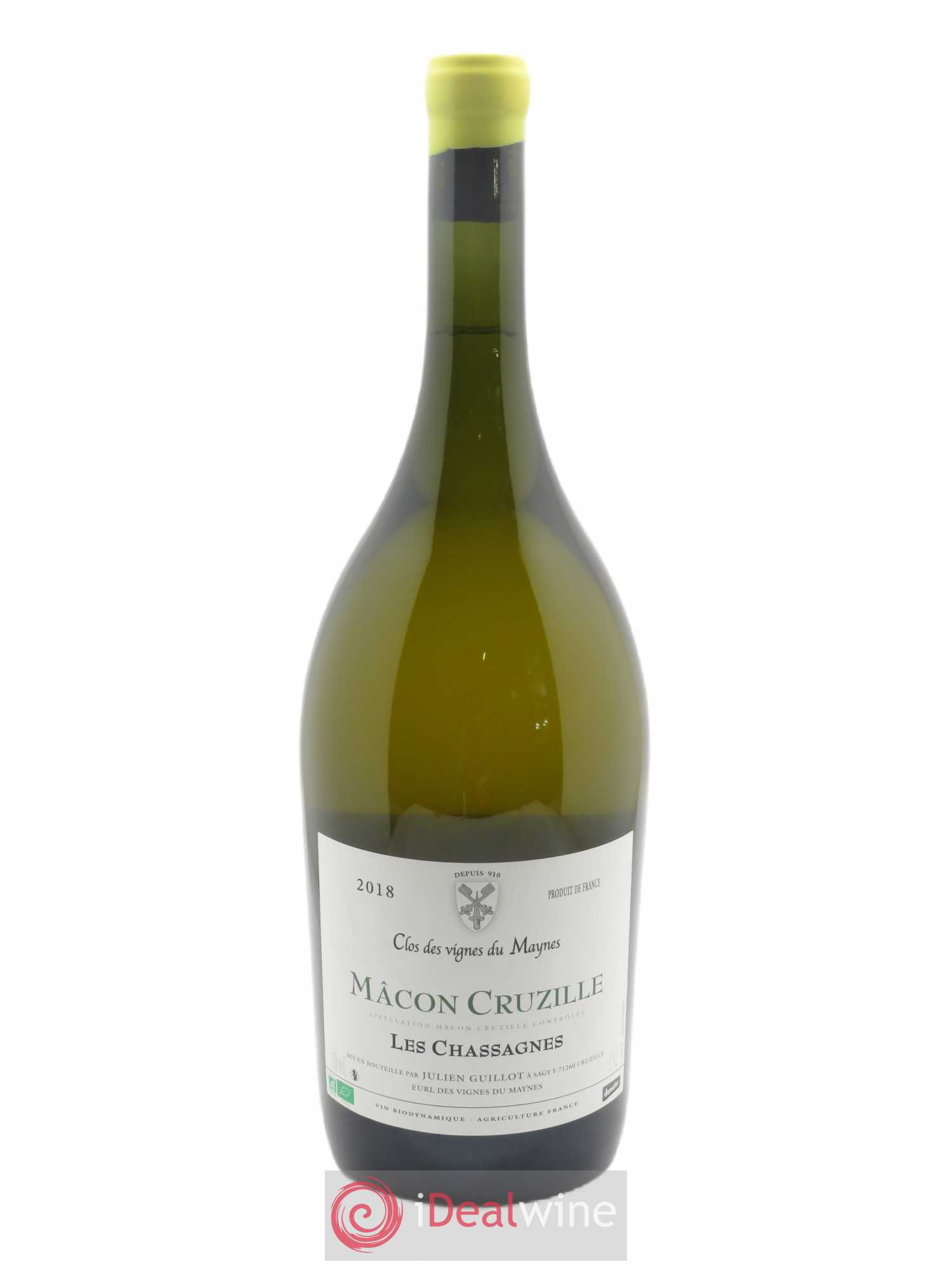 Mâcon-Cruzille Les Chassagnes Les Vignes du Maynes 2018 - Lot de 1 magnum - 0
