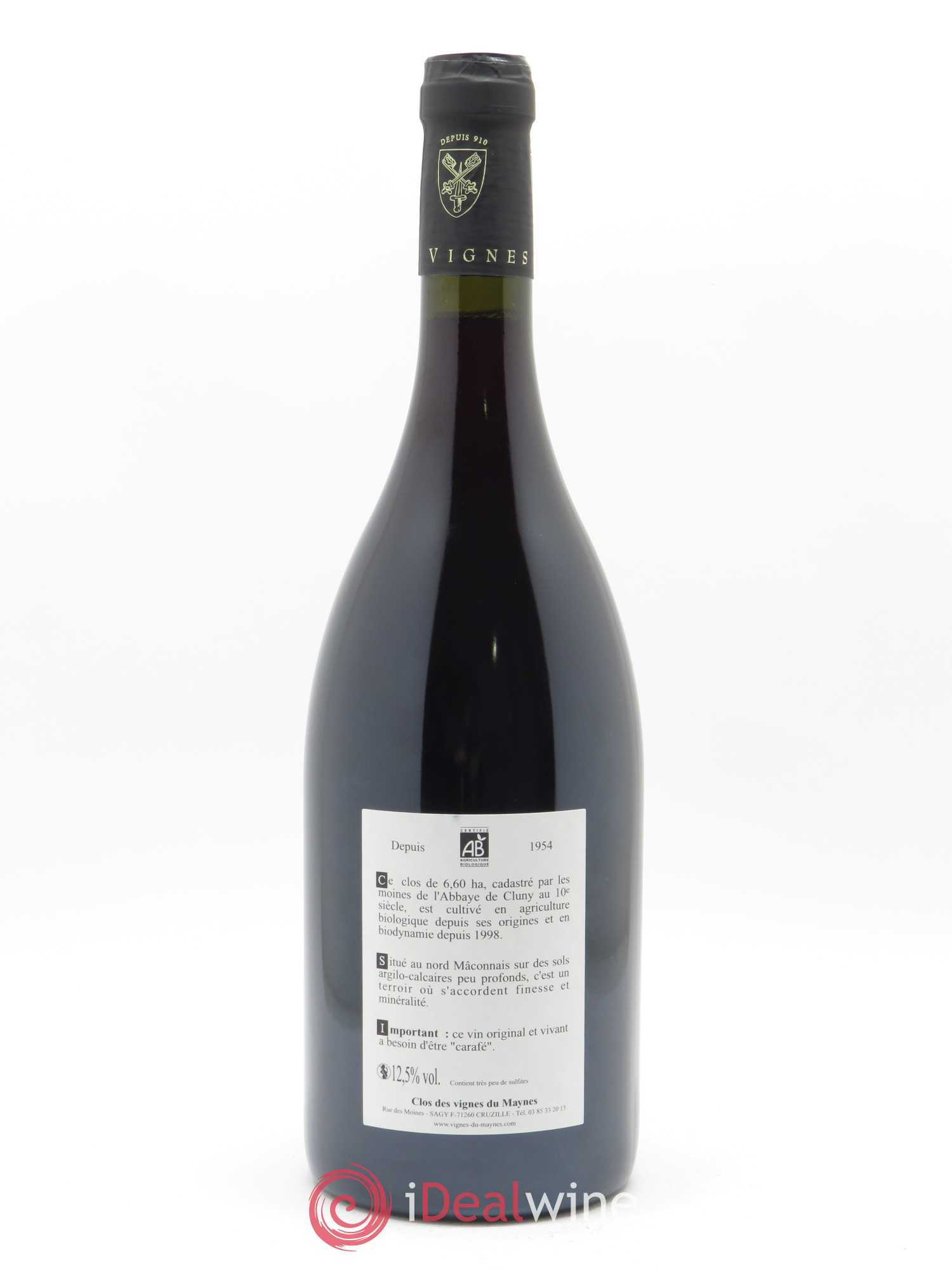 Bourgogne Cuvée Auguste Les Vignes du Maynes 2018 - Lot de 1 bouteille - 1