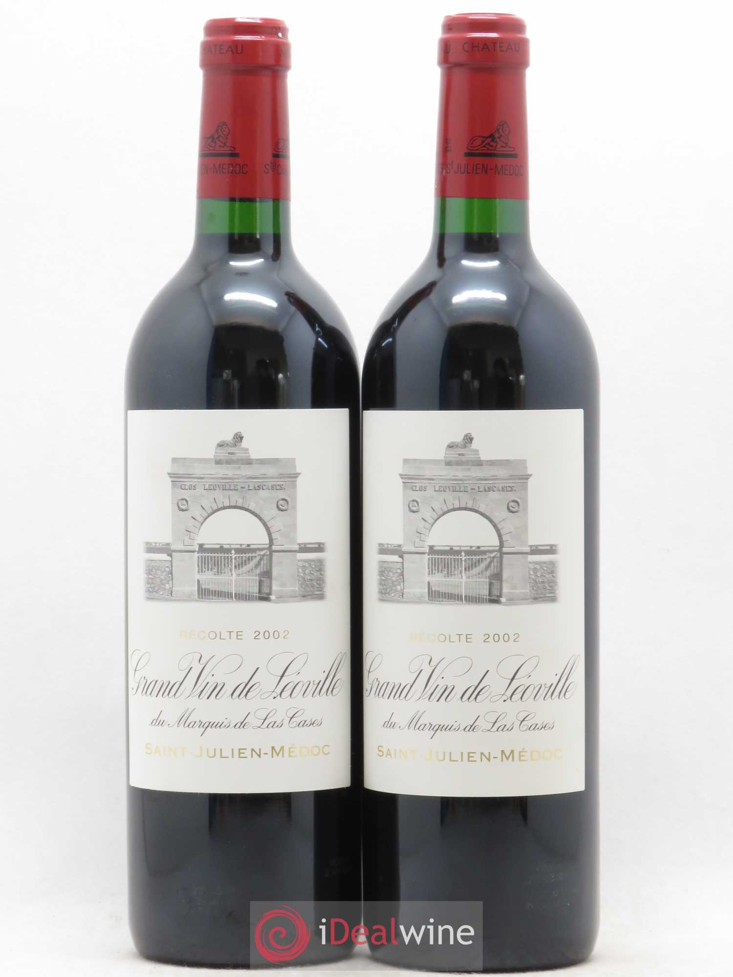 Château Léoville Las Cases 2ème Grand Cru Classé 2002 - Lot de 2 bouteilles - 0