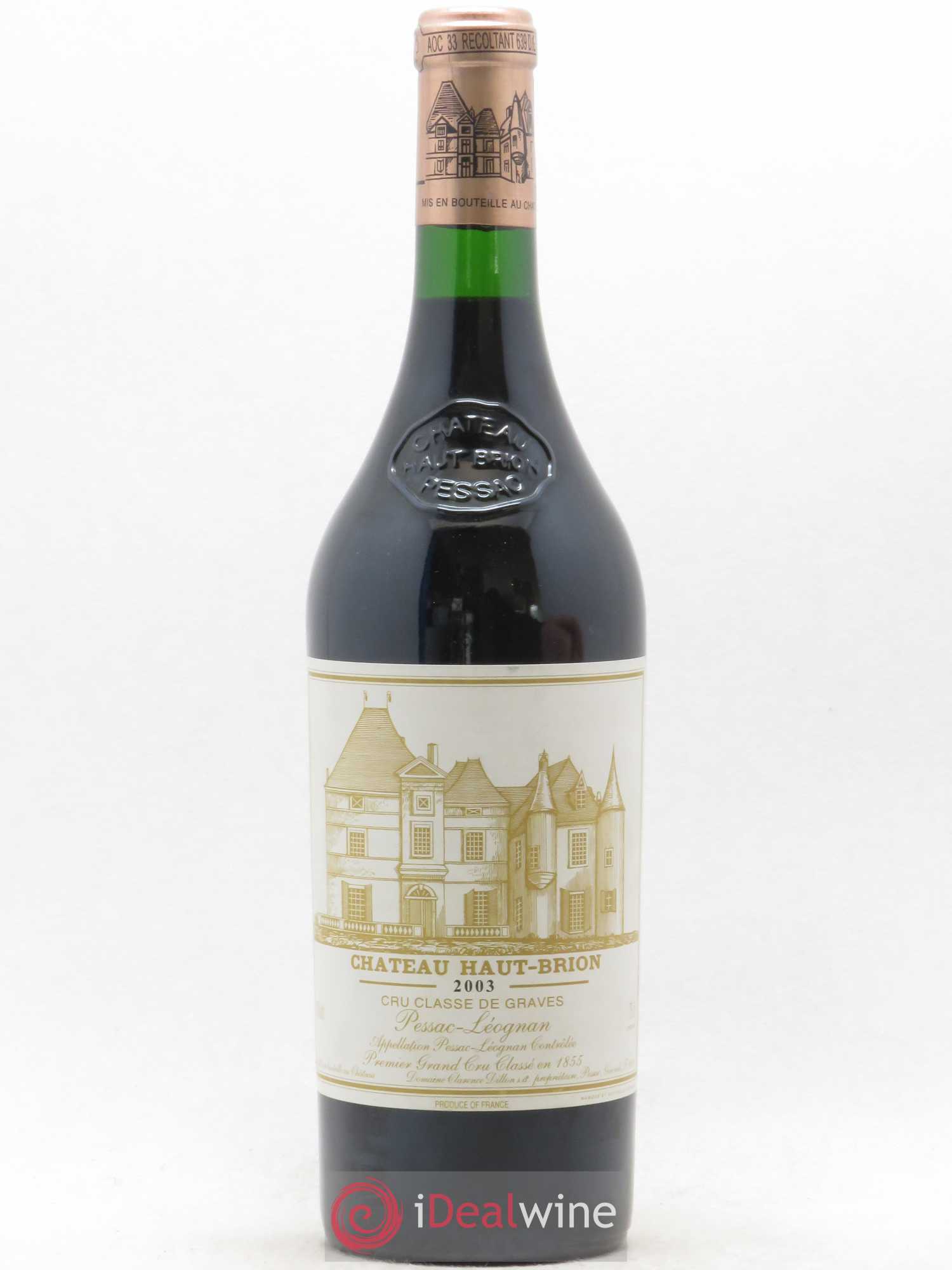 Château Haut Brion 1er Grand Cru Classé 2003 - Lot de 1 bouteille - 0