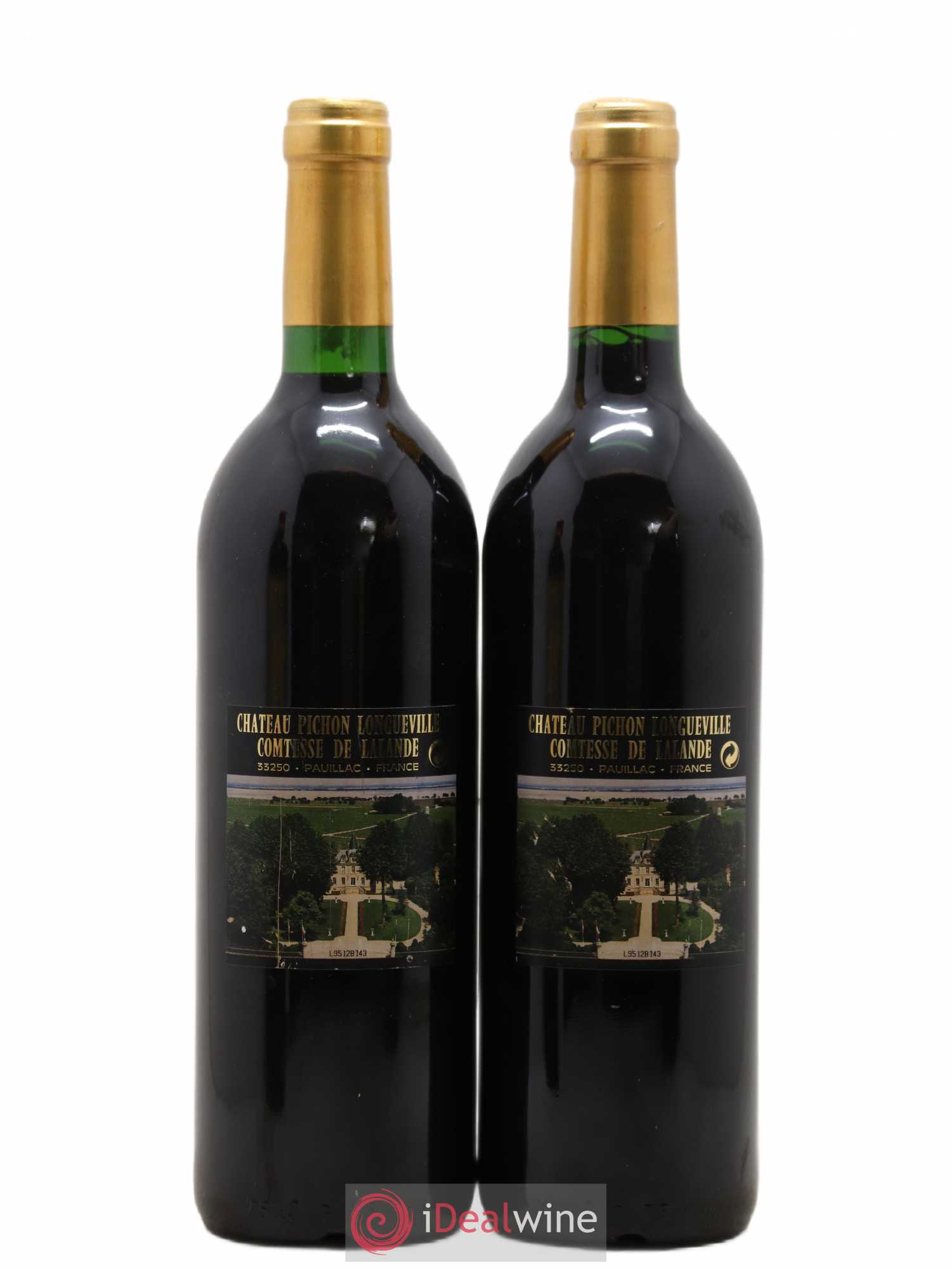 Château Pichon Longueville Comtesse de Lalande 2ème Grand Cru Classé 1995 - Lot de 2 bouteilles - 1