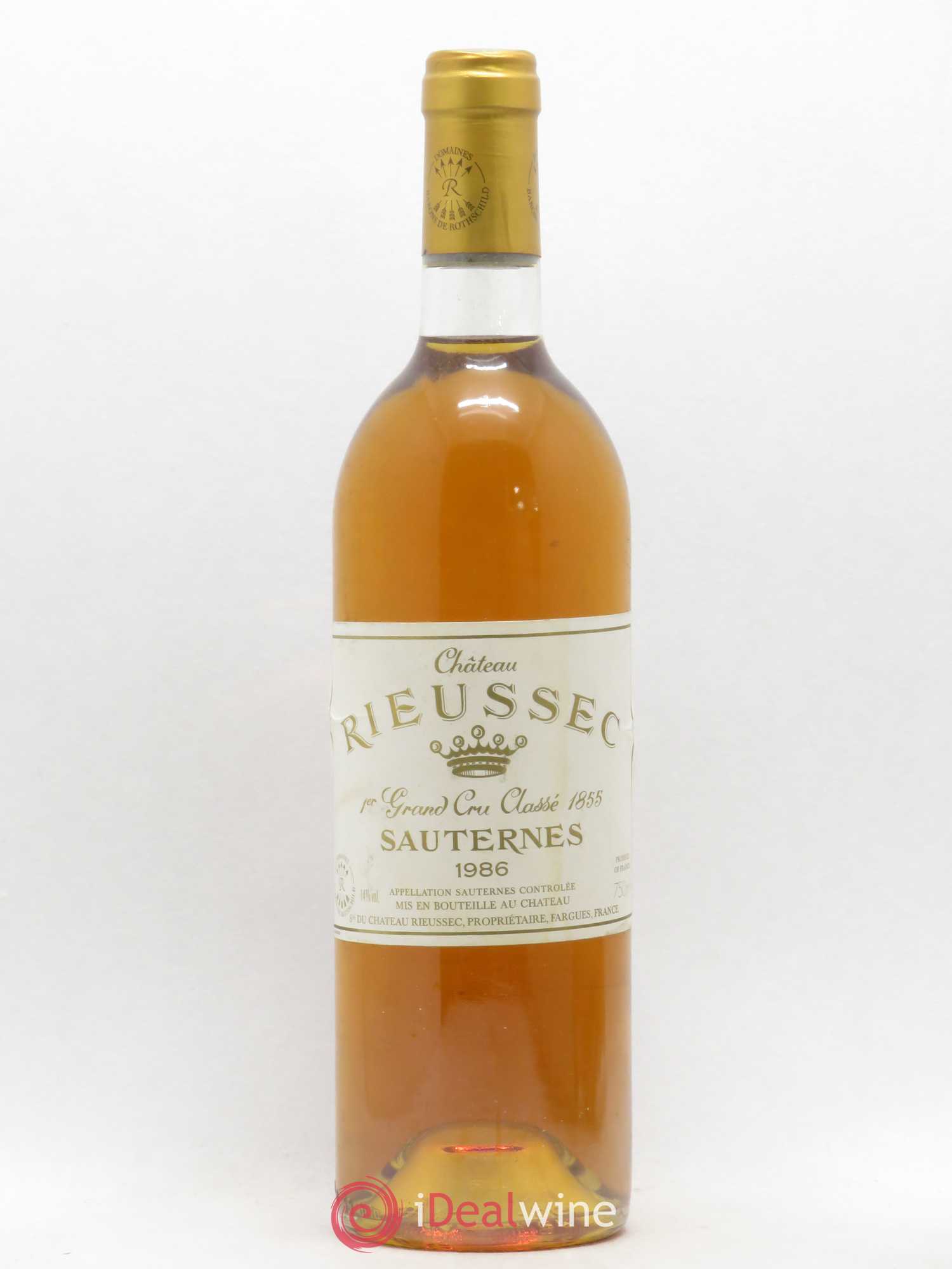 Château Rieussec 1er Grand Cru Classé 1986 - Posten von 1 Flasche - 0
