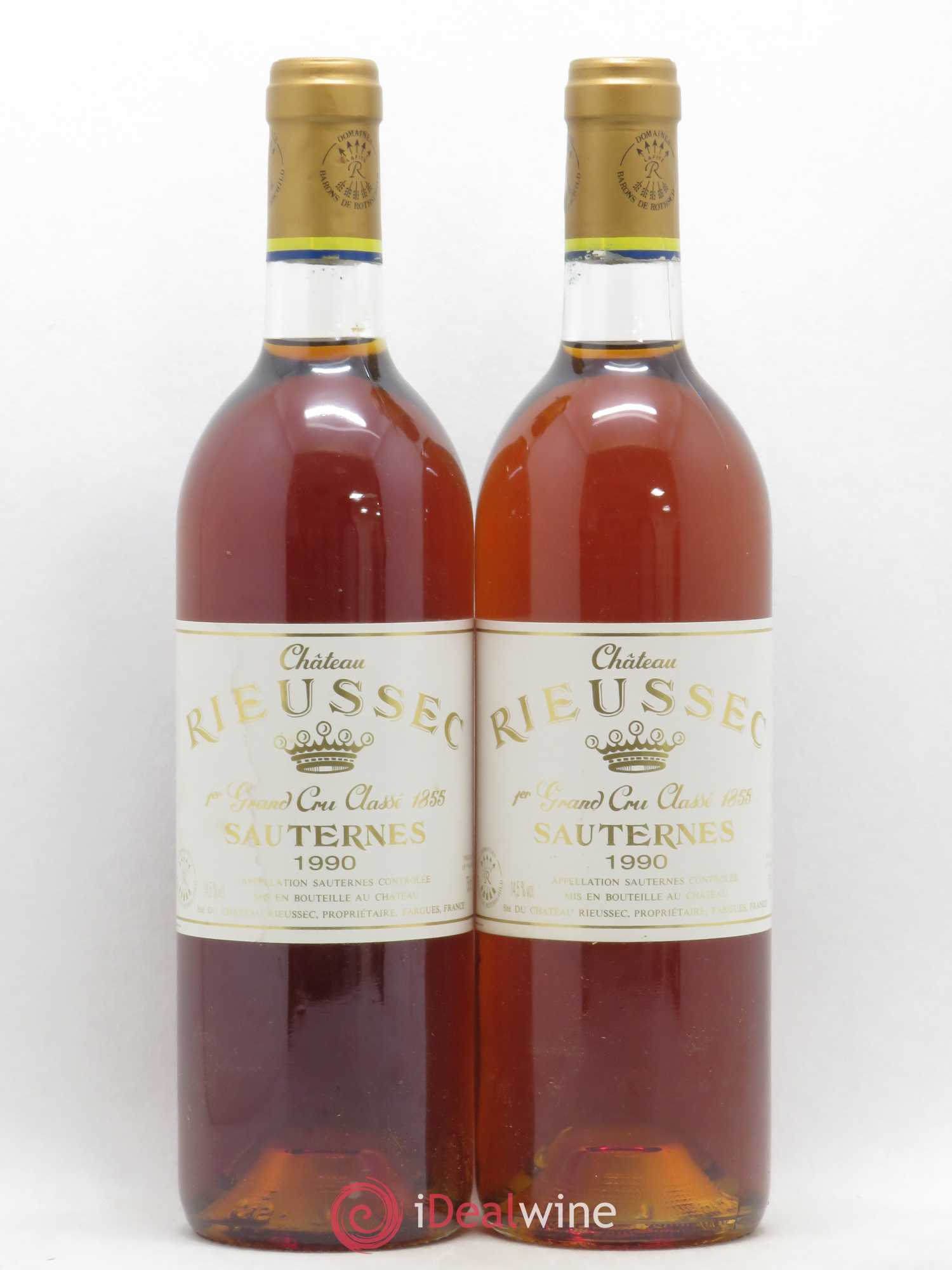 Château Rieussec 1er Grand Cru Classé 1990 - Lotto di 2 bottiglie - 0