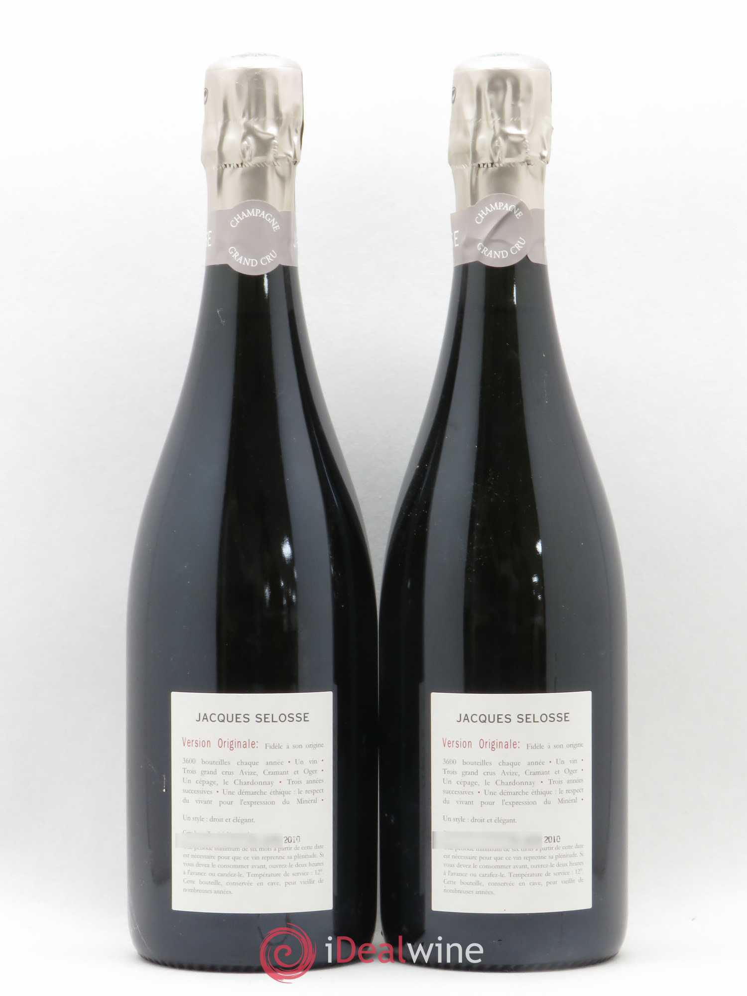 Version Originale Jacques Selosse - Lot de 2 bouteilles - 1