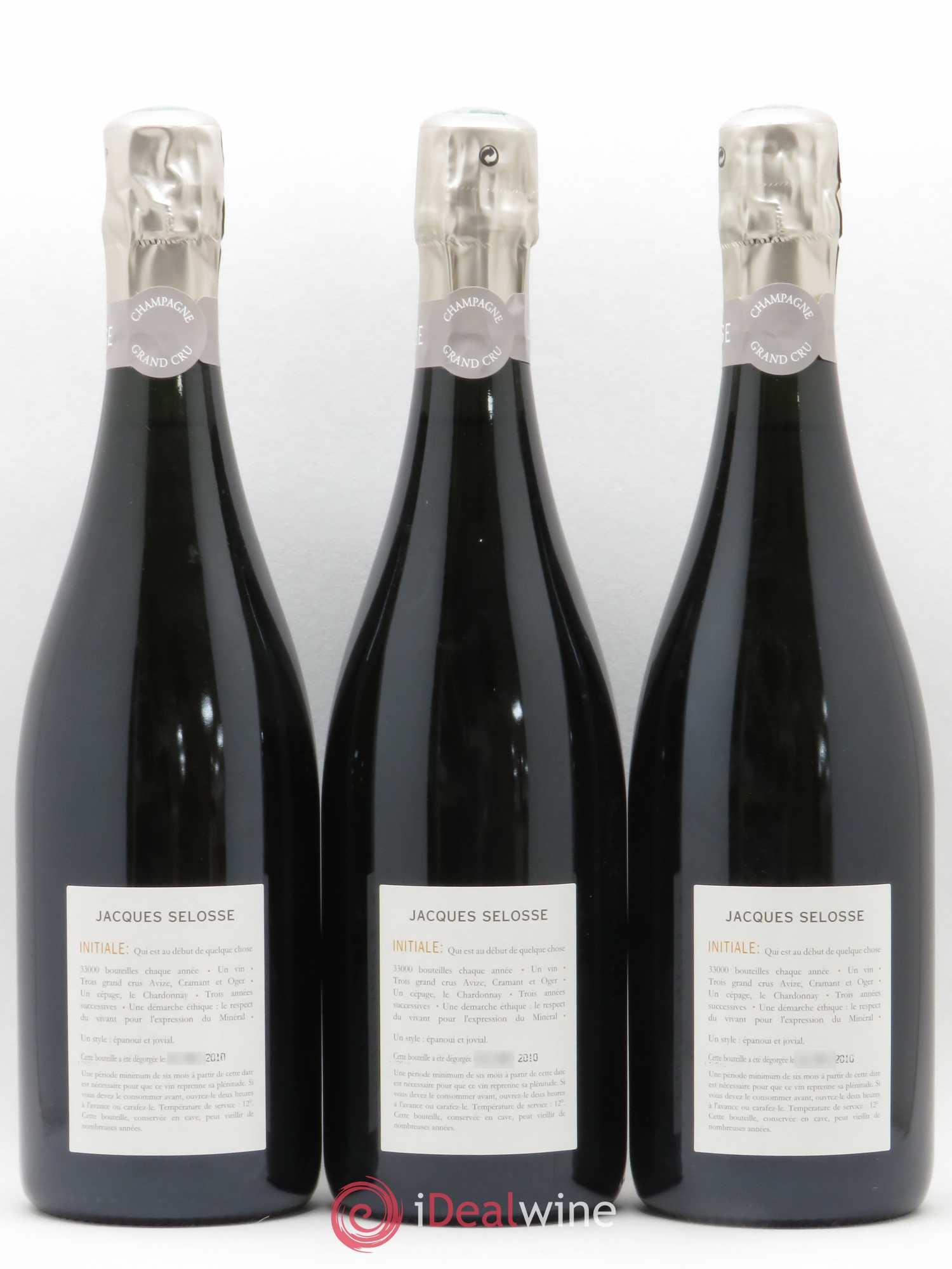 Initial Brut Jacques Selosse - Lot de 3 bouteilles - 1