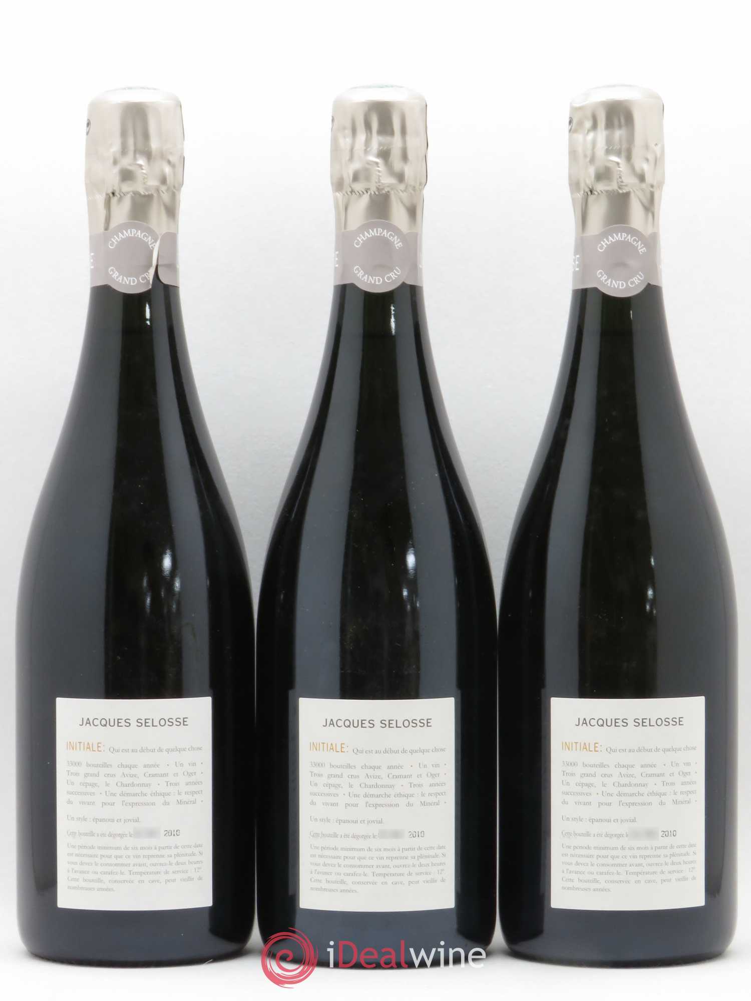 Initial Brut Jacques Selosse - Lot de 3 bouteilles - 1