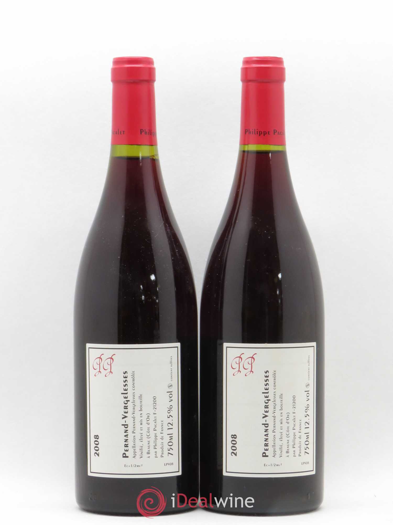 Pernand-Vergelesses Philippe Pacalet 2008 - Lot de 2 bouteilles - 1