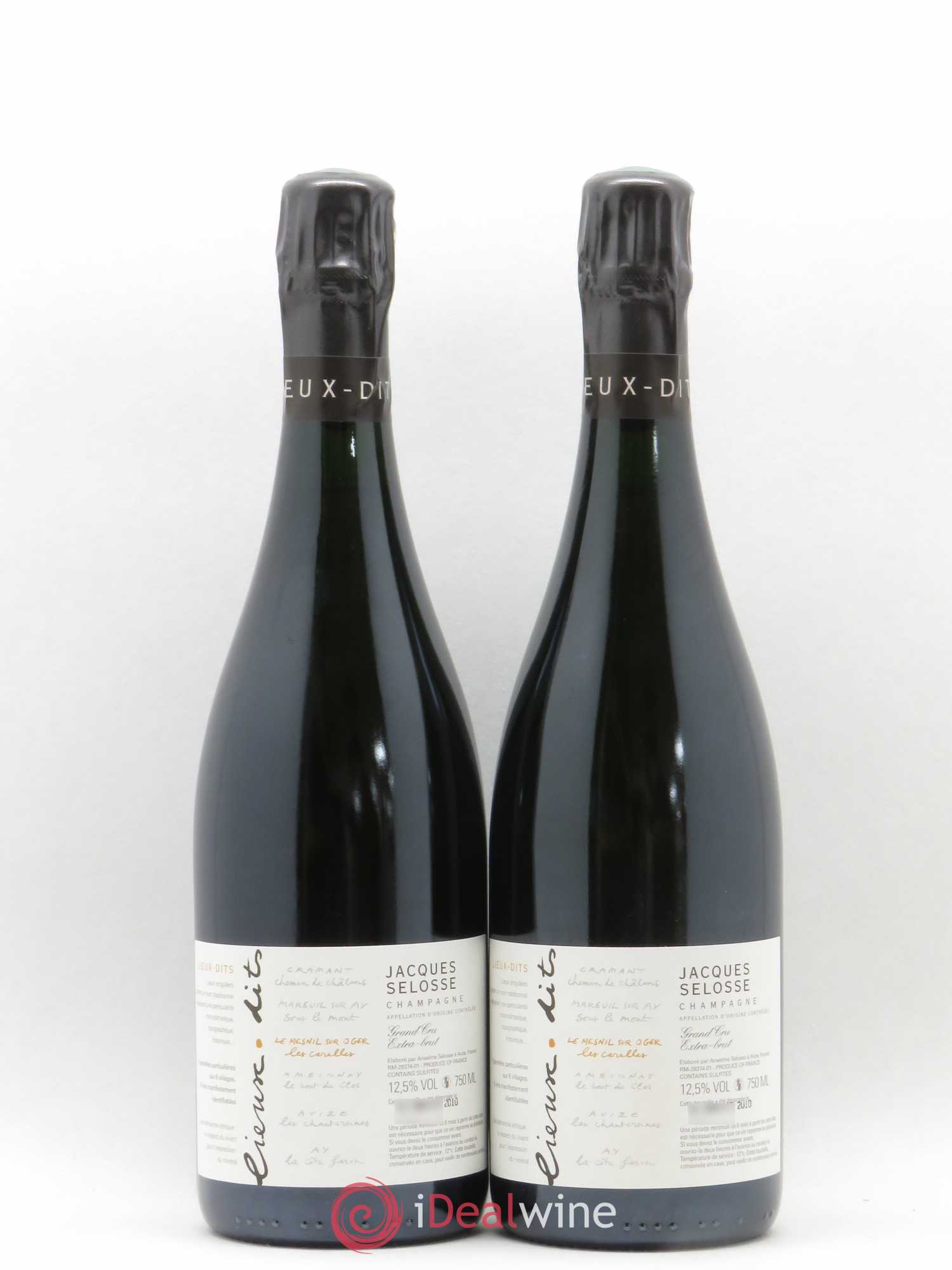 Les Carelles Blanc de Blancs Jacques Selosse - Lot de 2 bouteilles - 0