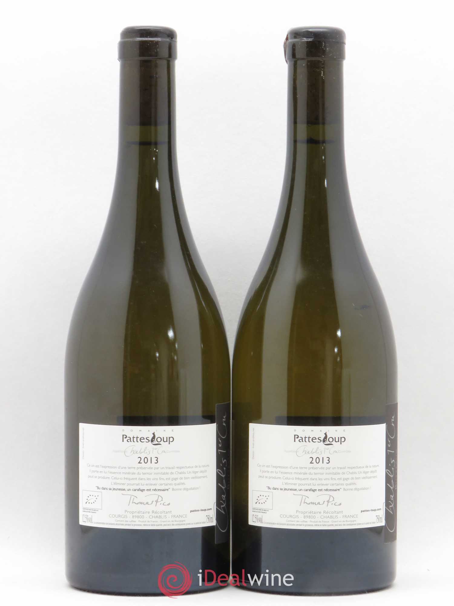 Chablis 1er Cru Butteaux Pattes Loup (Domaine) 2013 - Posten von 2 Flaschen - 1