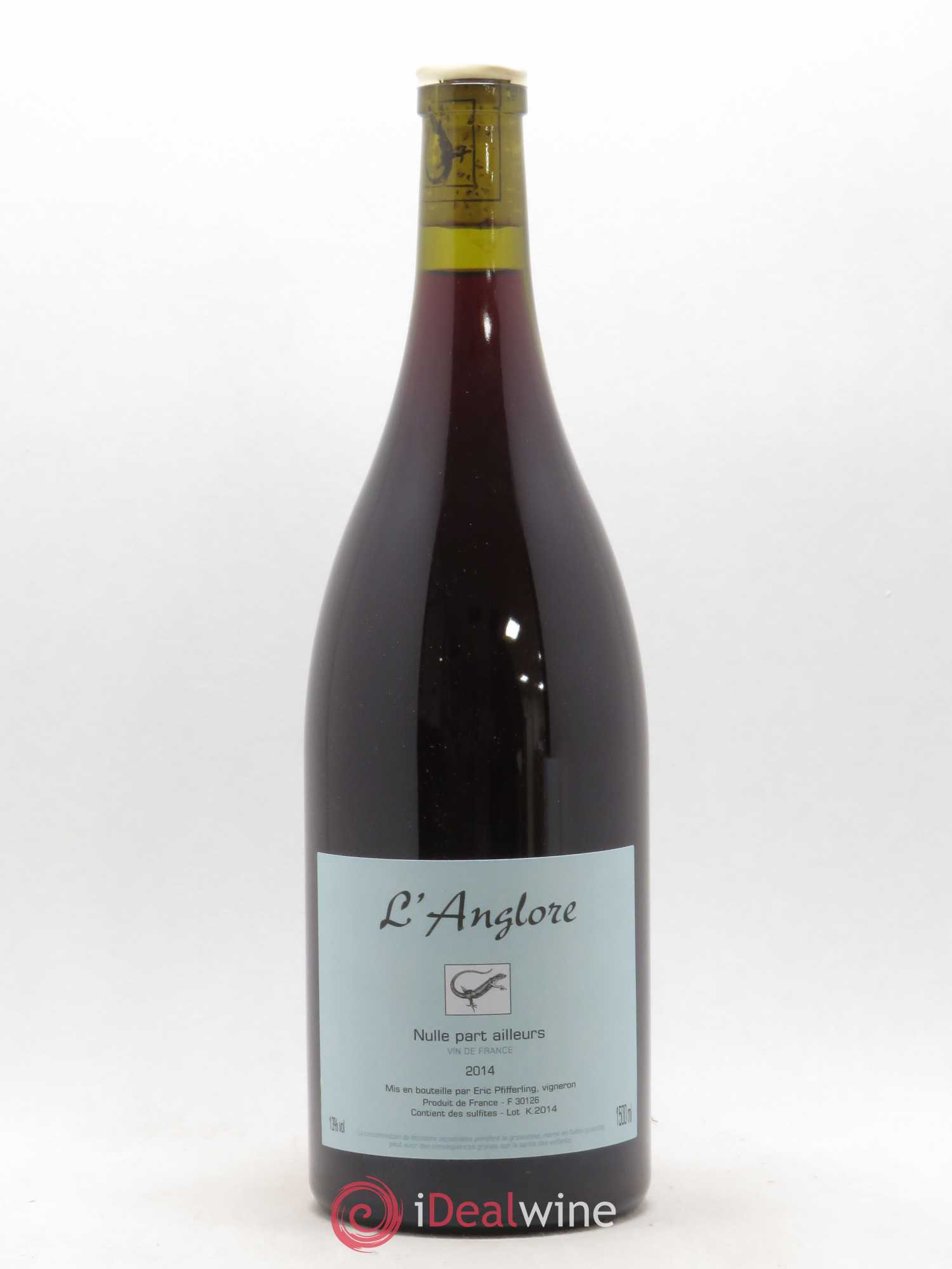 Vin de France Nulle part ailleurs L'Anglore 2014 - Lot de 1 magnum - 0