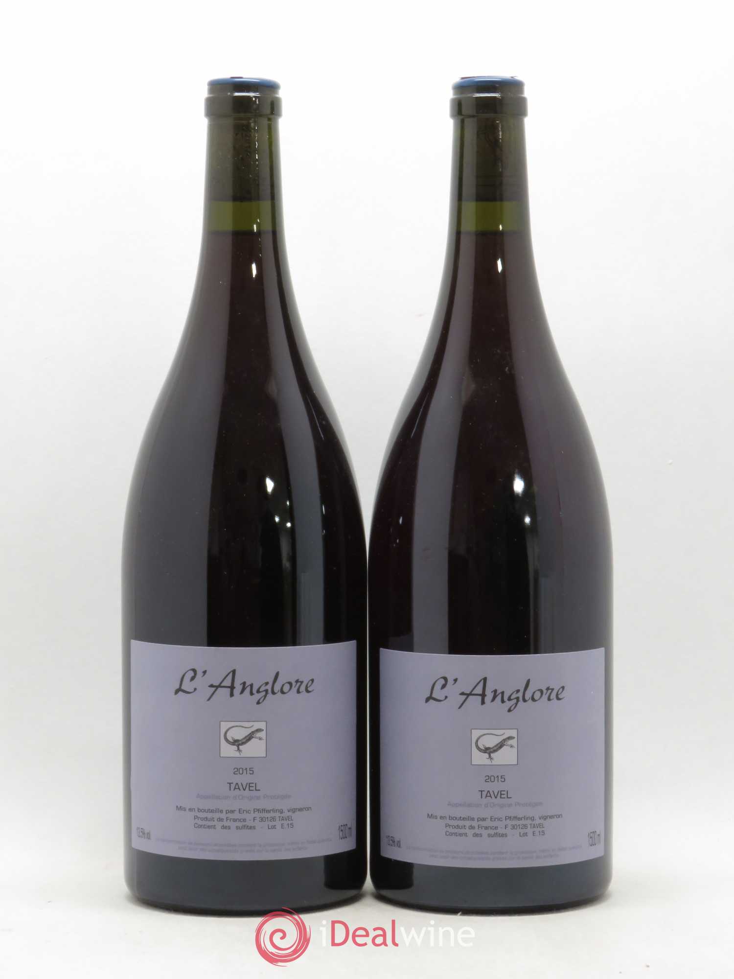 Tavel L'Anglore 2015 - Posten von 2 Magnum - 0