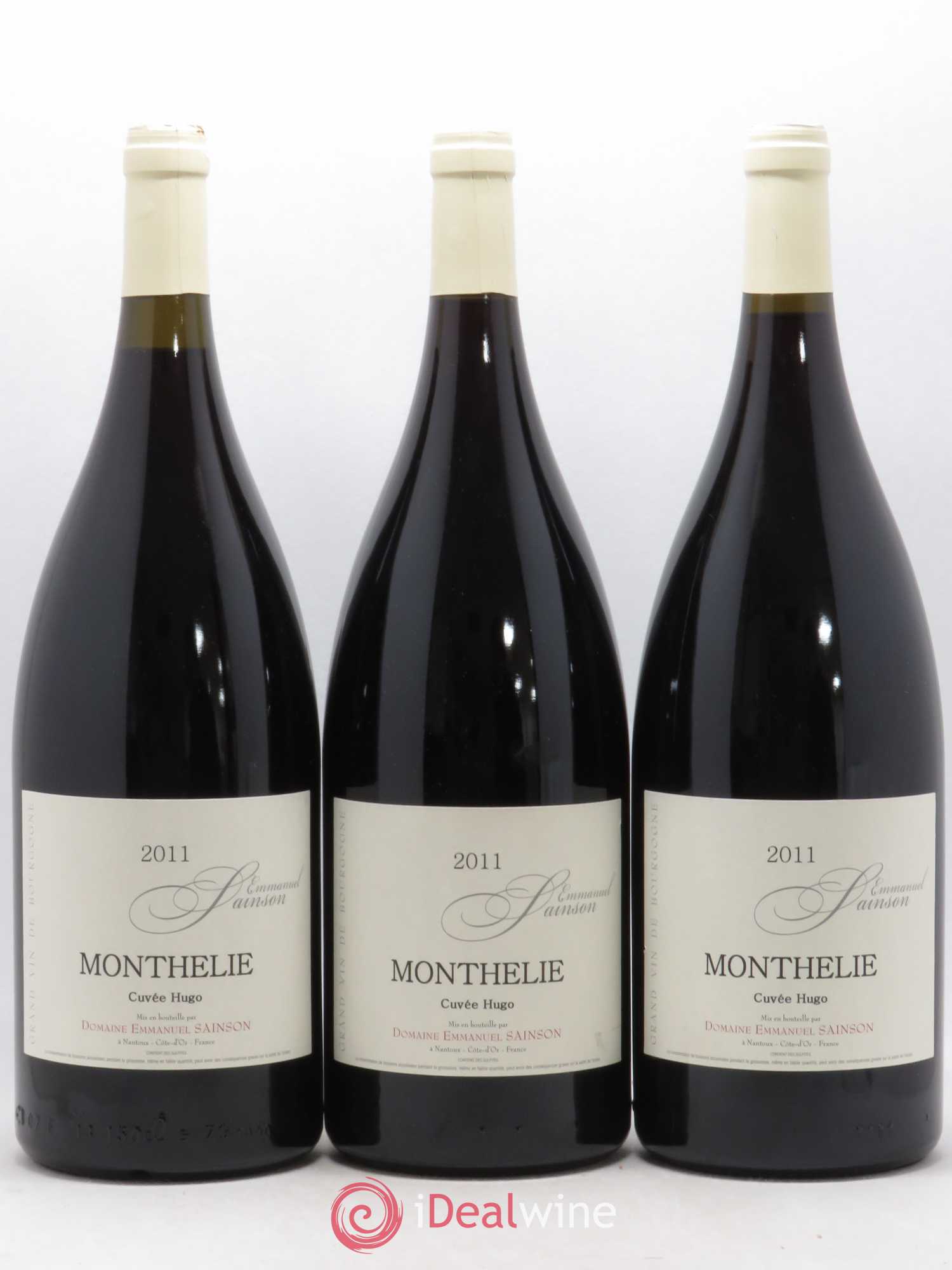 Monthélie Hugo Emmanuel Sainson (Domaine) 2011 - Lot de 3 magnums - 0