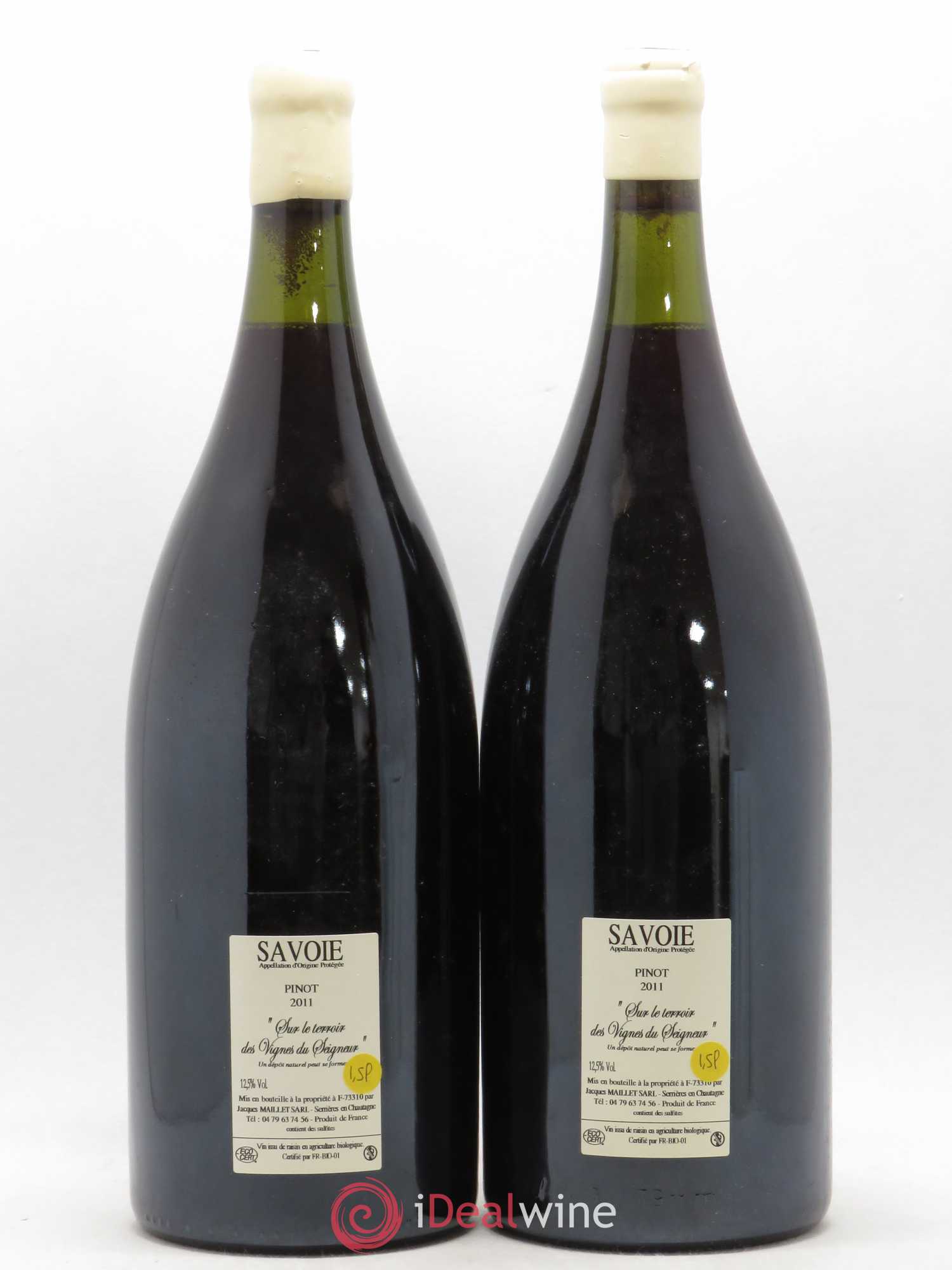 Vin de Savoie Chautagne Chautagne Pinot Noir Jacques Maillet Vignes du Seigneur 2011 - Lot de 2 magnums - 1