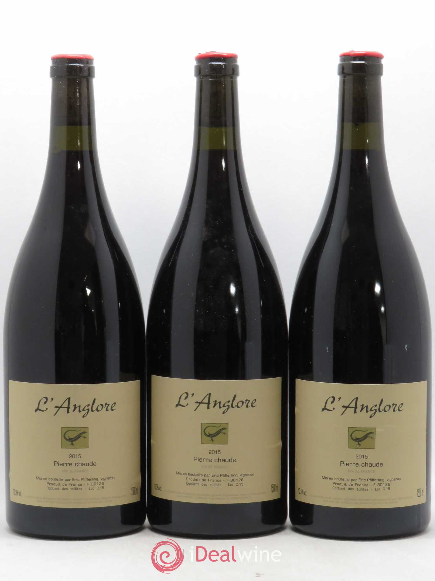 Vin de France Pierre chaude L'Anglore 2015 - Lot de 3 magnums - 0