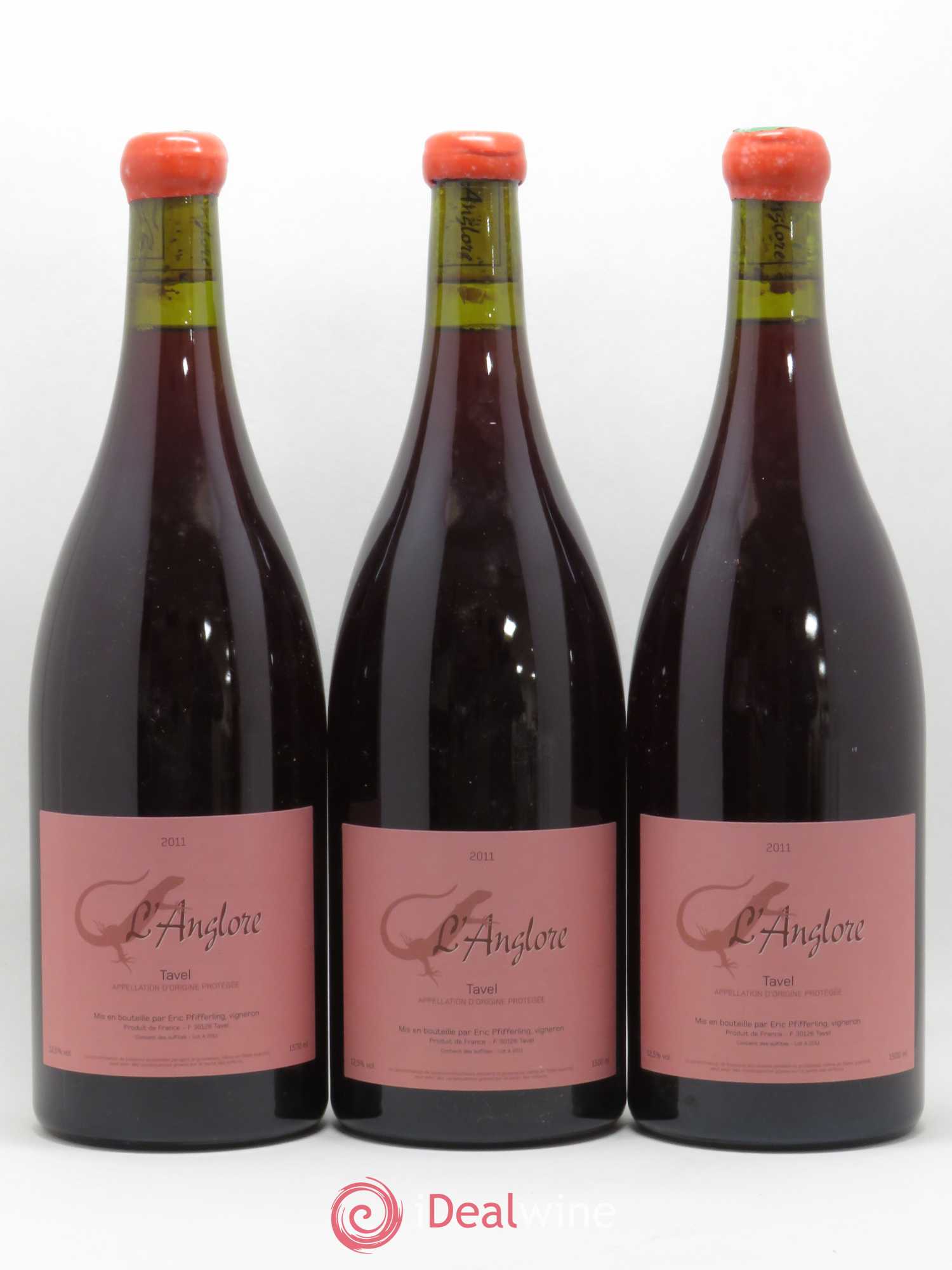 Tavel Vintage L'Anglore 2011 - Posten von 3 Magnum - 0