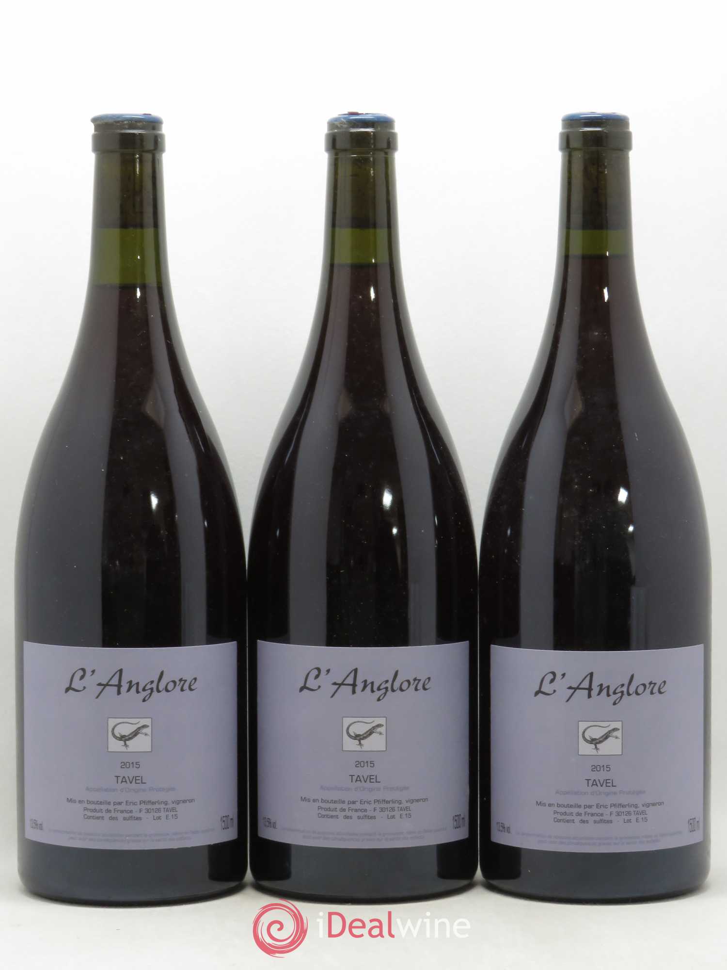 Tavel L'Anglore 2015 - Posten von 3 Magnum - 0