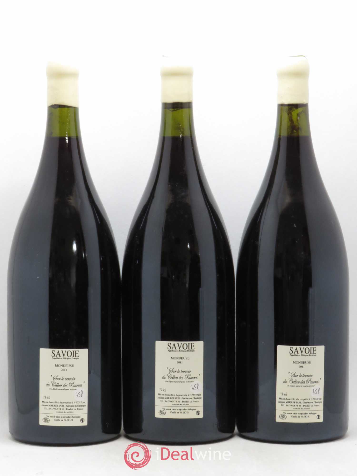 Vin de Savoie Chautagne Chautagne Mondeuse Jacques Maillet Cellier des Pauvres 2011 - Lot de 3 magnums - 1