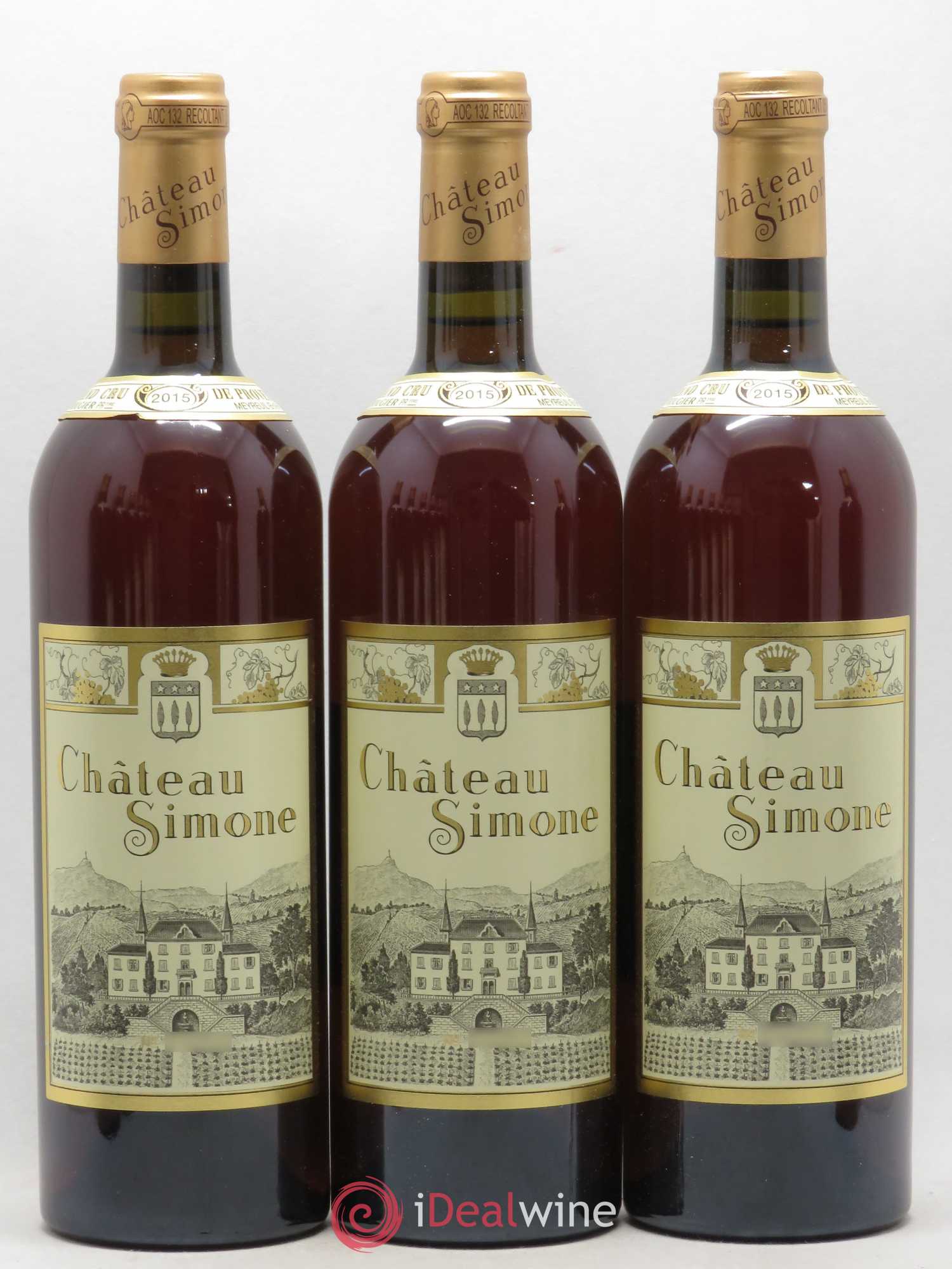 Palette Château Simone Famille Rougier 2015 - Posten von 12 Flaschen - 2