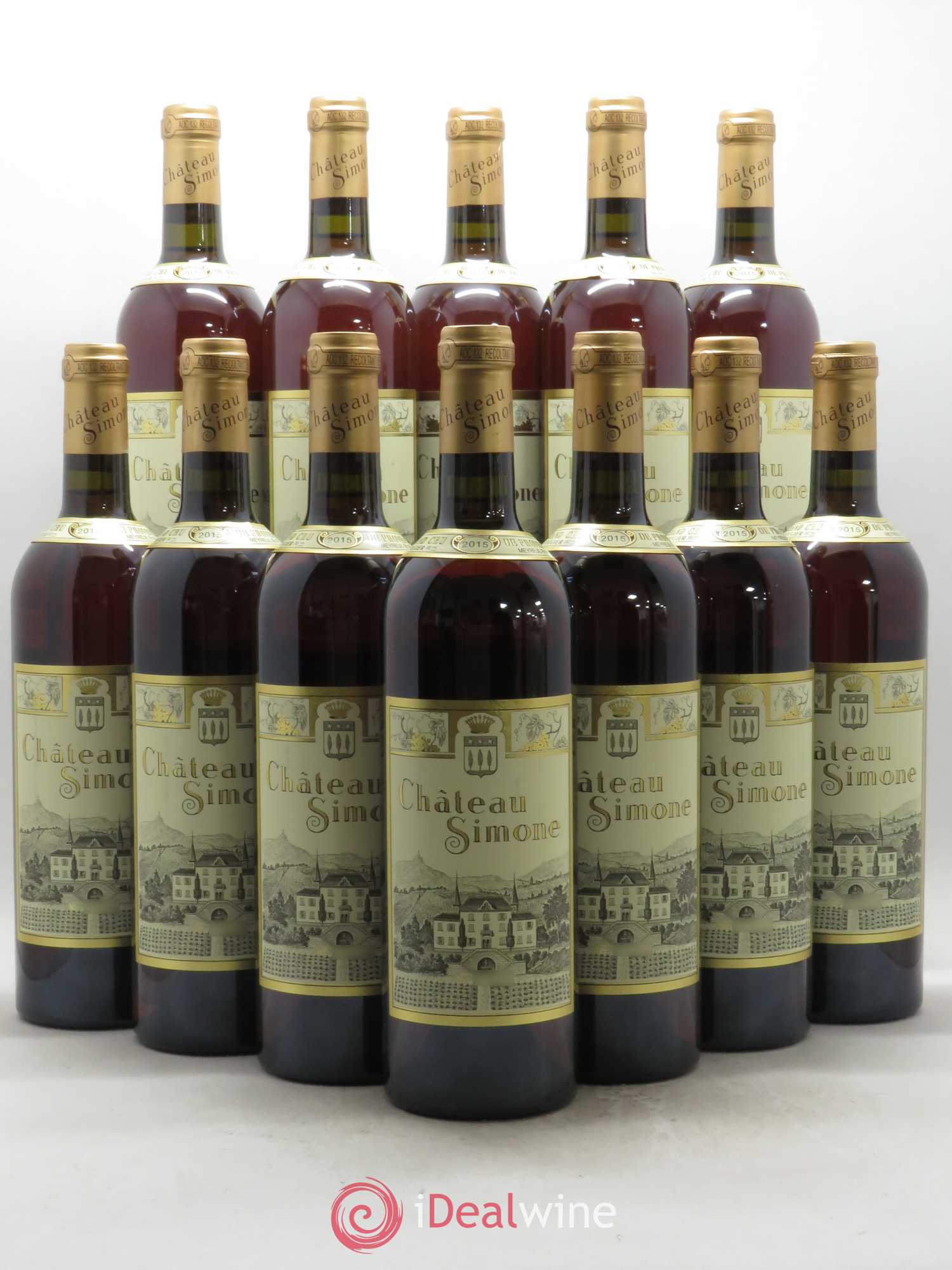 Palette Château Simone Famille Rougier 2015 - Posten von 12 Flaschen - 0