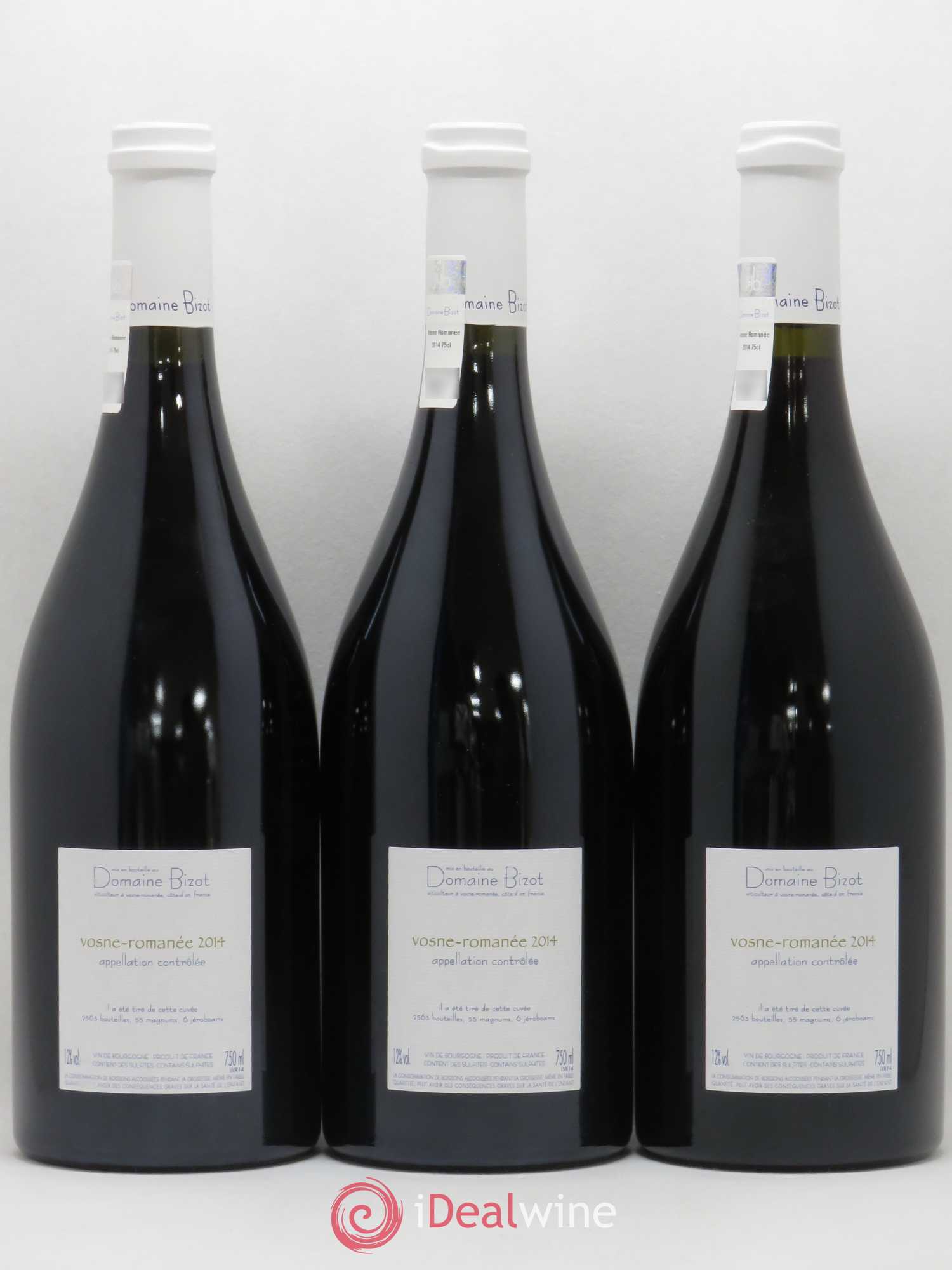 Vosne-Romanée Bizot (Domaine) 2014 - Lot de 3 bouteilles - 1