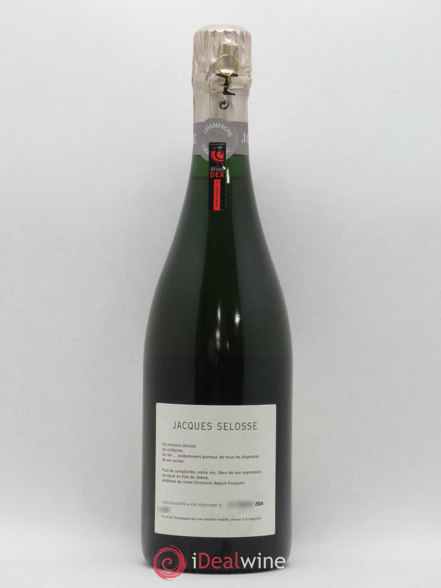 Blanc de Blancs Grand Cru Extra-Brut Jacques Selosse 1996 - Lot de 1 bouteille - 1