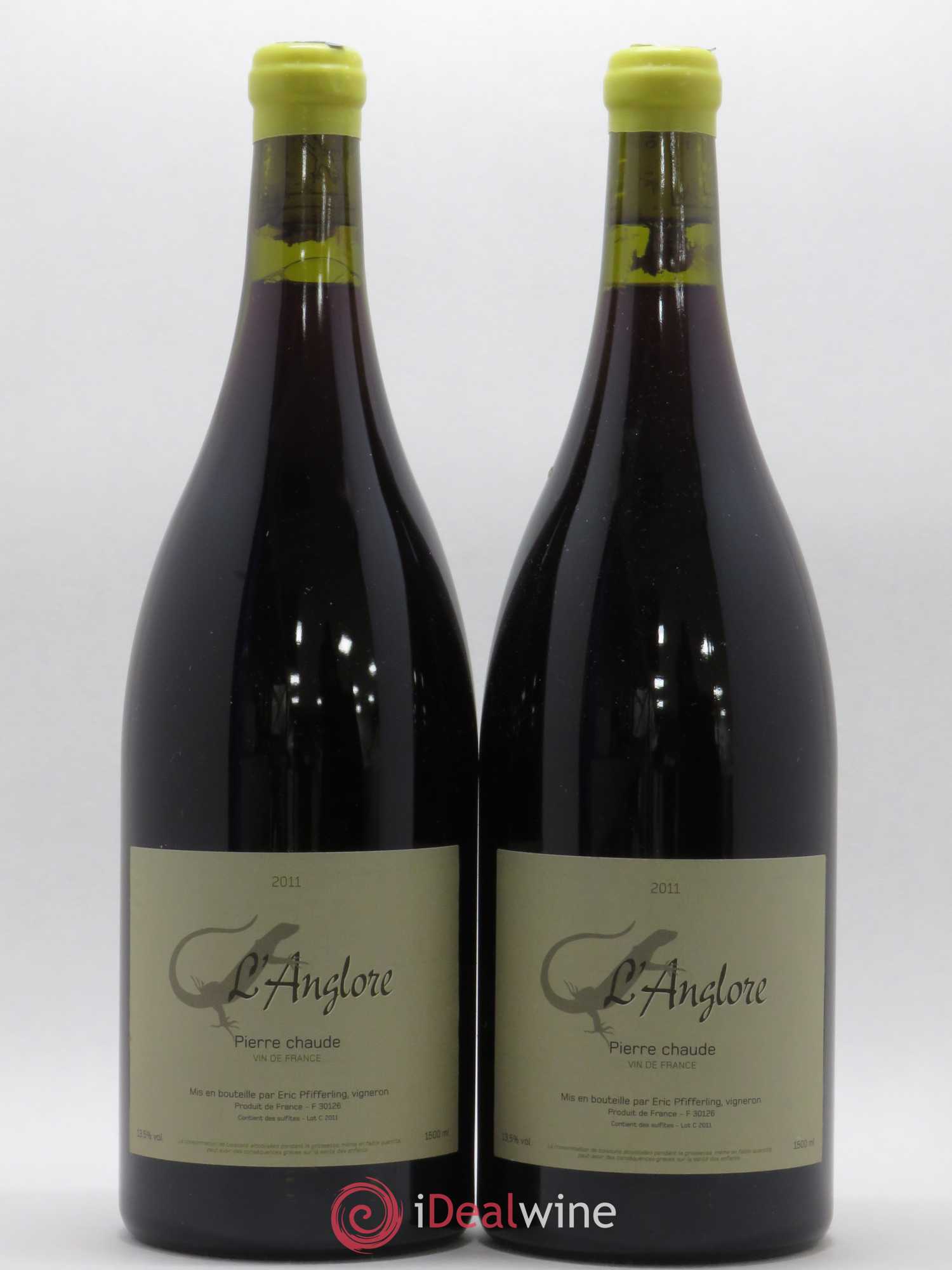 Vin de France Pierre chaude L'Anglore 2011 - Posten von 2 Magnum - 0