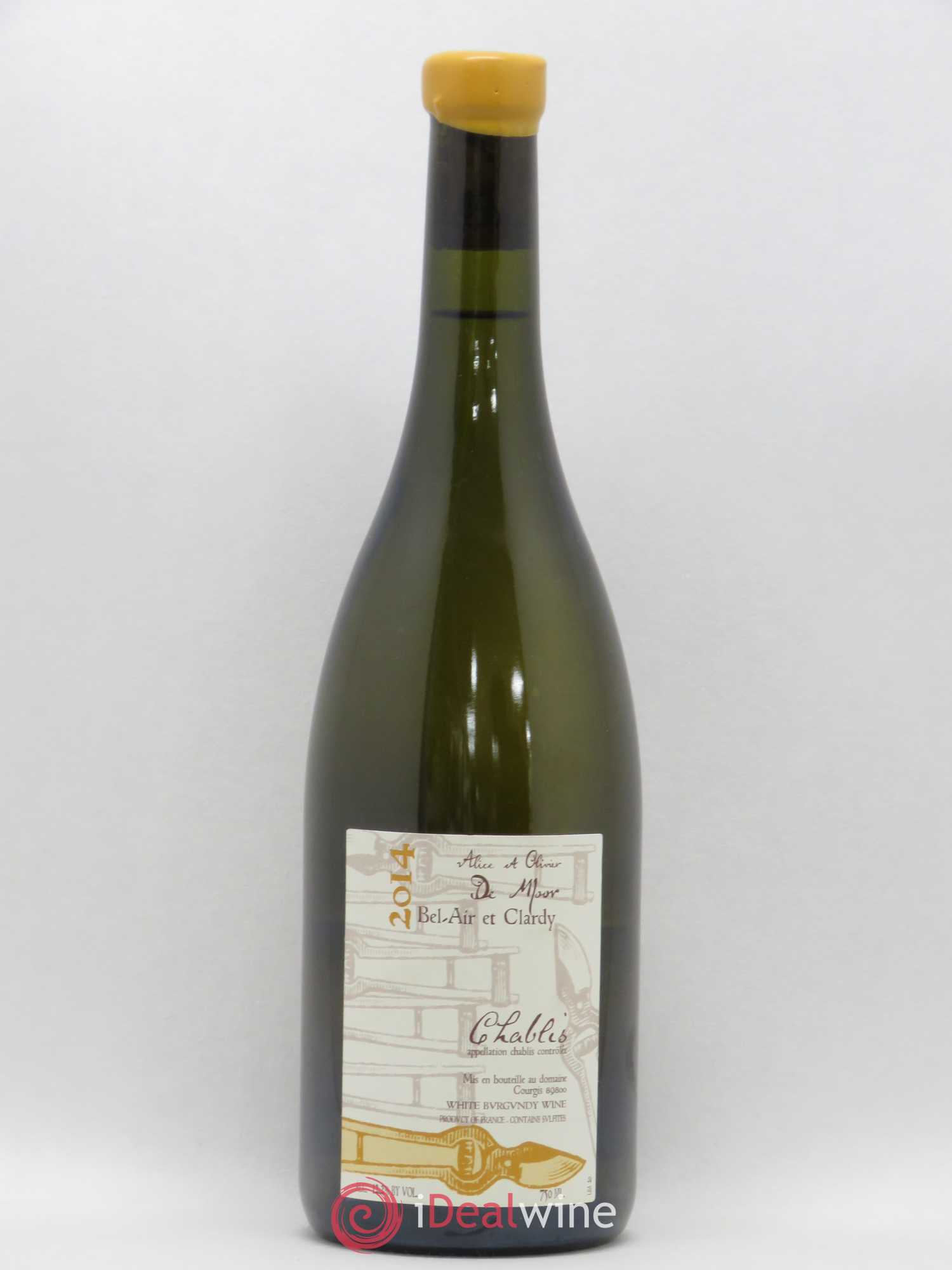 Chablis Bel Air et Clardy Alice et Olivier De Moor 2014 - Lot de 1 bouteille - 0