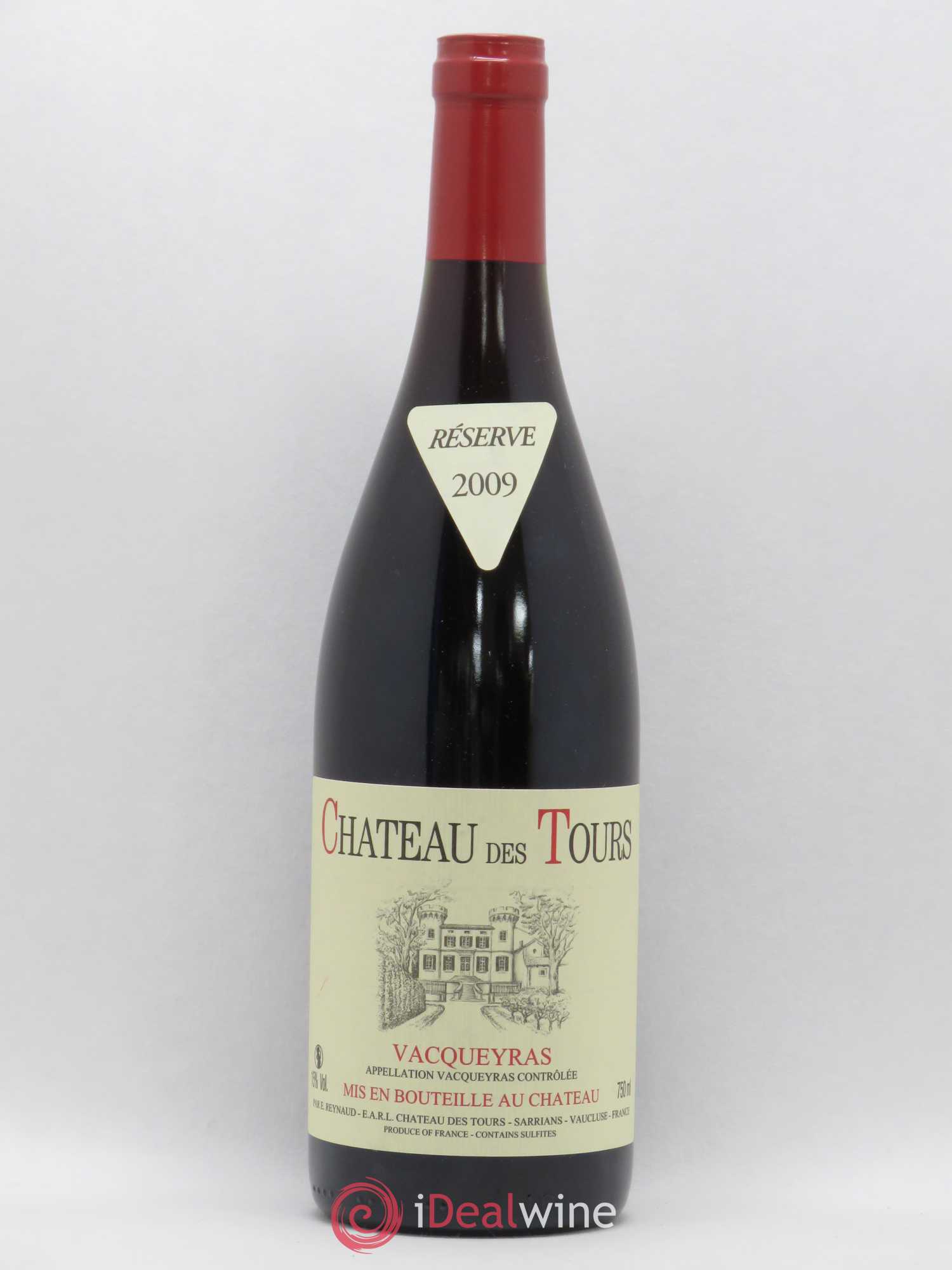 Vacqueyras Château des Tours Emmanuel Reynaud 2009 - Lot de 1 bouteille - 0