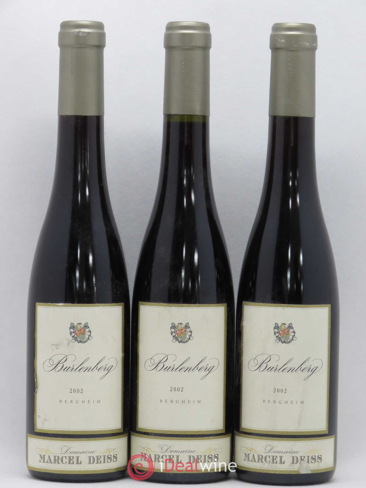 Alsace Burlenberg Marcel Deiss (Domaine) 2002 - Lot de 3 demi bouteilles - 0